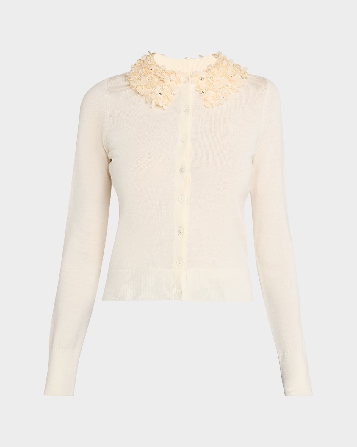 Ulla Johnson Anna Embellished Merino Cardigan