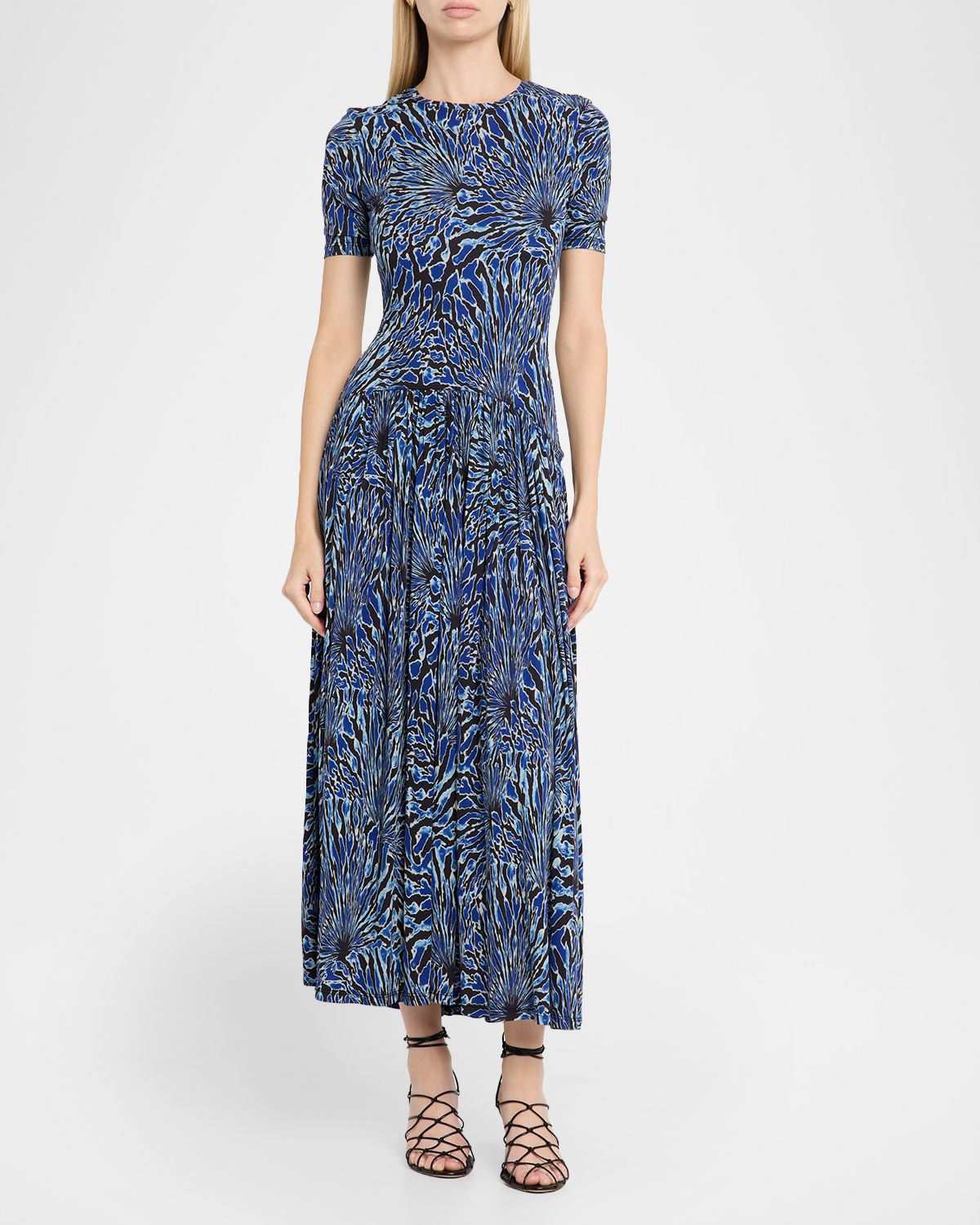 Ulla Johnson Sabine Short-Sleeve Jersey Maxi Dress | Thumbnail 4