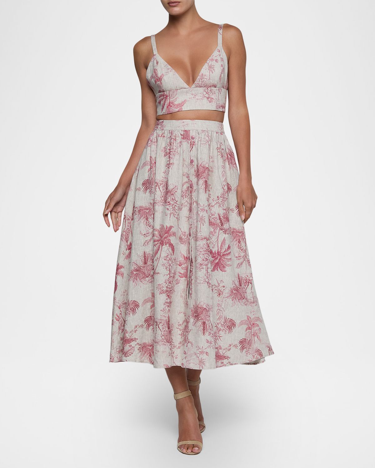 L 'Agence Kaori Etoile-Print Linen Bralette Top | Thumbnail 5 L 'Agence Kaori Etoile-Print Linen Bralette Top | Thumbnail 5