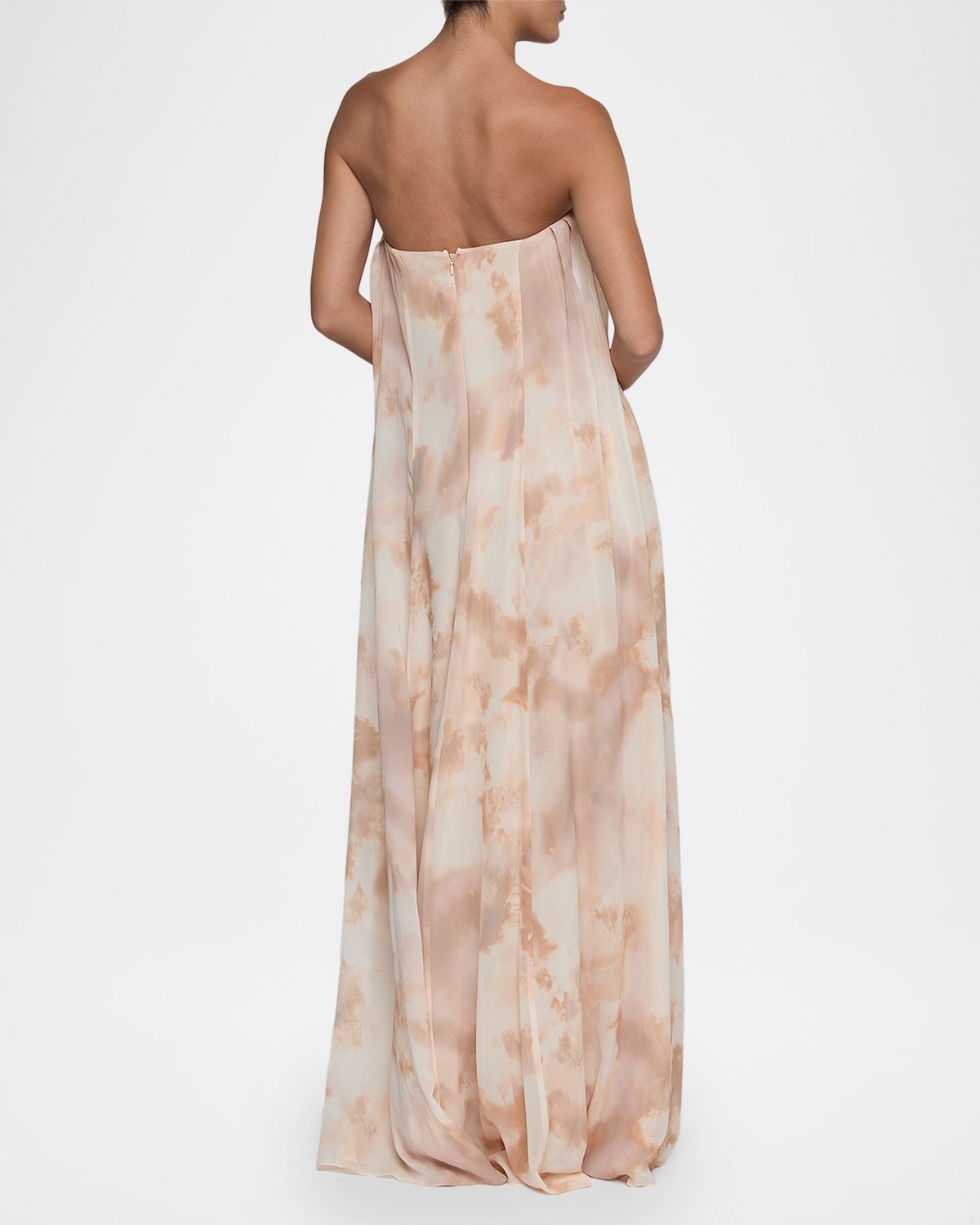 L 'Agence Raine Strapless Pleated Trapeze Gown | Thumbnail 3 L 'Agence Raine Strapless Pleated Trapeze Gown | Thumbnail 3