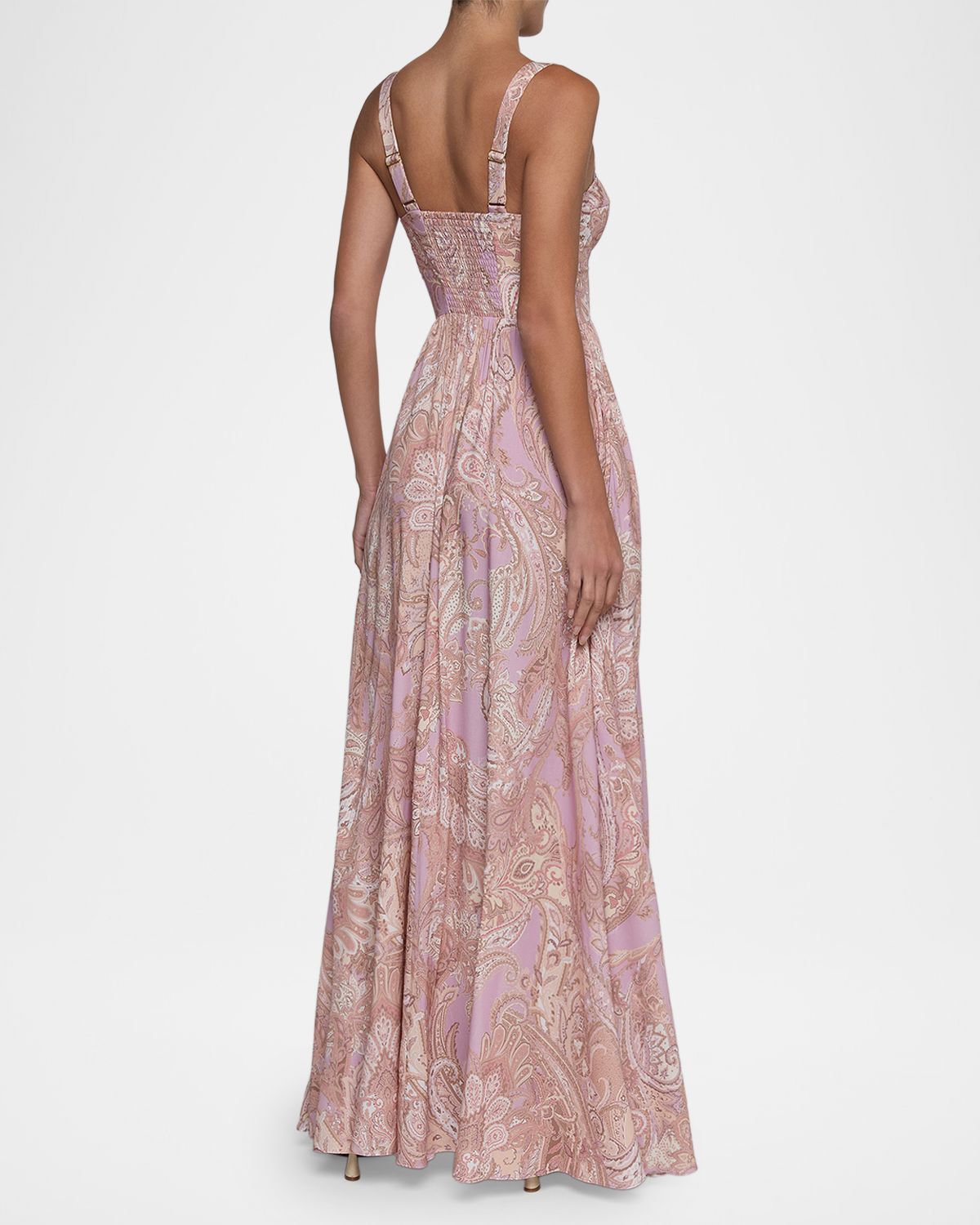 L 'Agence Rosette Paisley-Print Sweetheart Maxi Dress | Thumbnail 3