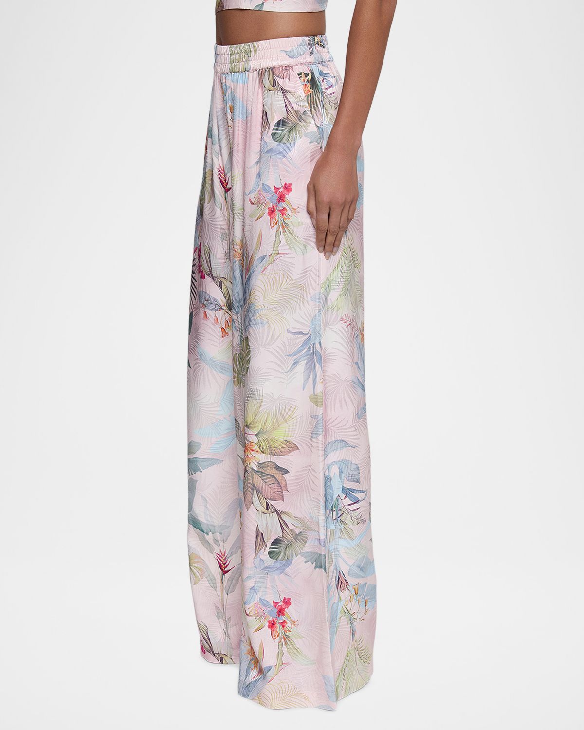 L 'Agence Lillian Palm Leaf Wide-Leg Pants | Thumbnail 5 L 'Agence Lillian Palm Leaf Wide-Leg Pants | Thumbnail 5