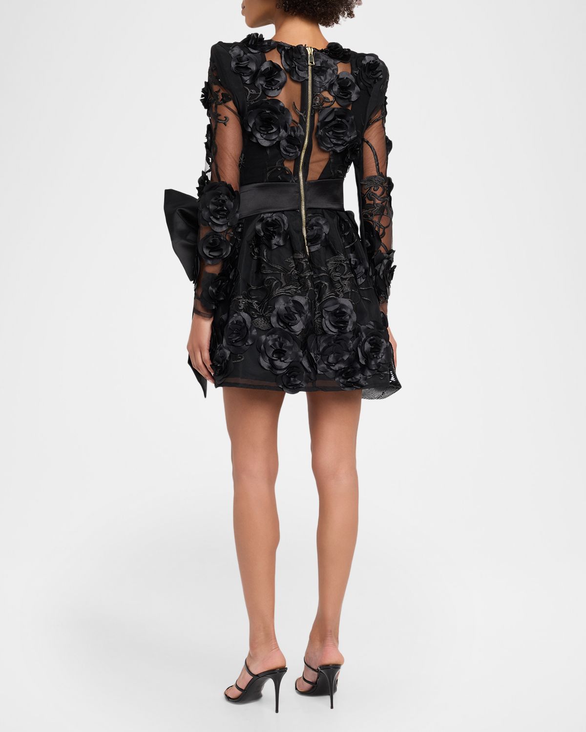 ZHIVAGO The Beautiful & The Lost Floral Mesh Mini Dress | Thumbnail 3 ZHIVAGO The Beautiful & The Lost Floral Mesh Mini Dress | Thumbnail 3