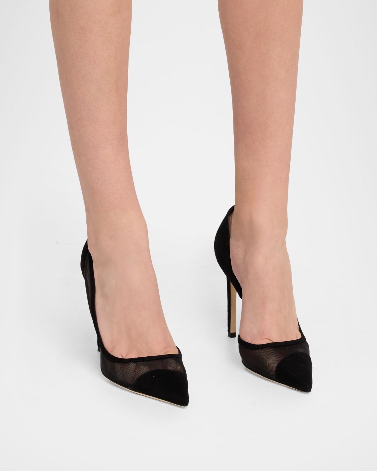 Jimmy Choo Brigitte 100mm Mesh & Suede d 'Orsay Pumps | Thumbnail 6 Jimmy Choo Brigitte 100mm Mesh & Suede d 'Orsay Pumps | Thumbnail 6