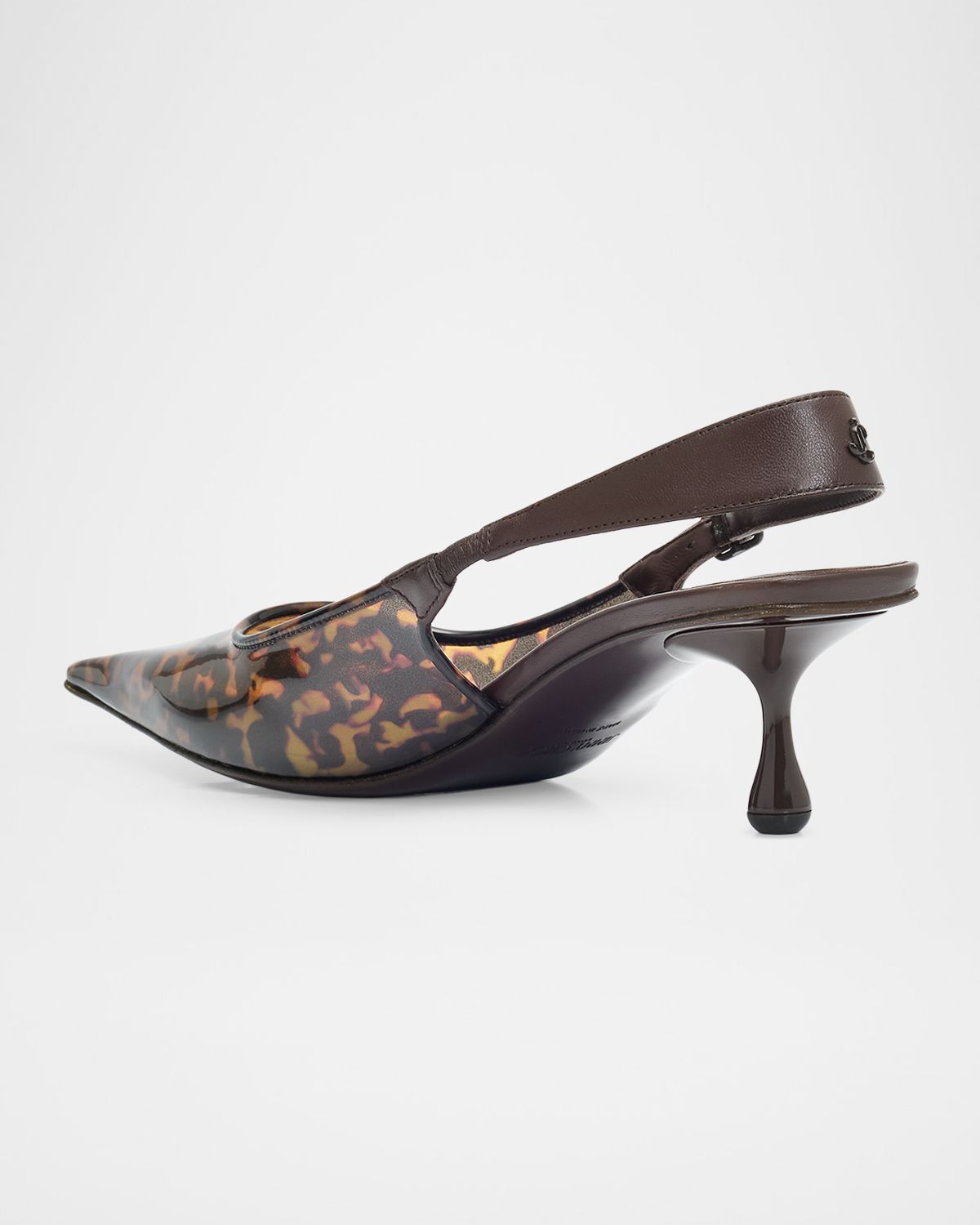Jimmy Choo Amel 50mm Tortoiseshell TPU & Leather Slingback Pumps | Thumbnail 6 Jimmy Choo Amel 50mm Tortoiseshell TPU & Leather Slingback Pumps | Thumbnail 6
