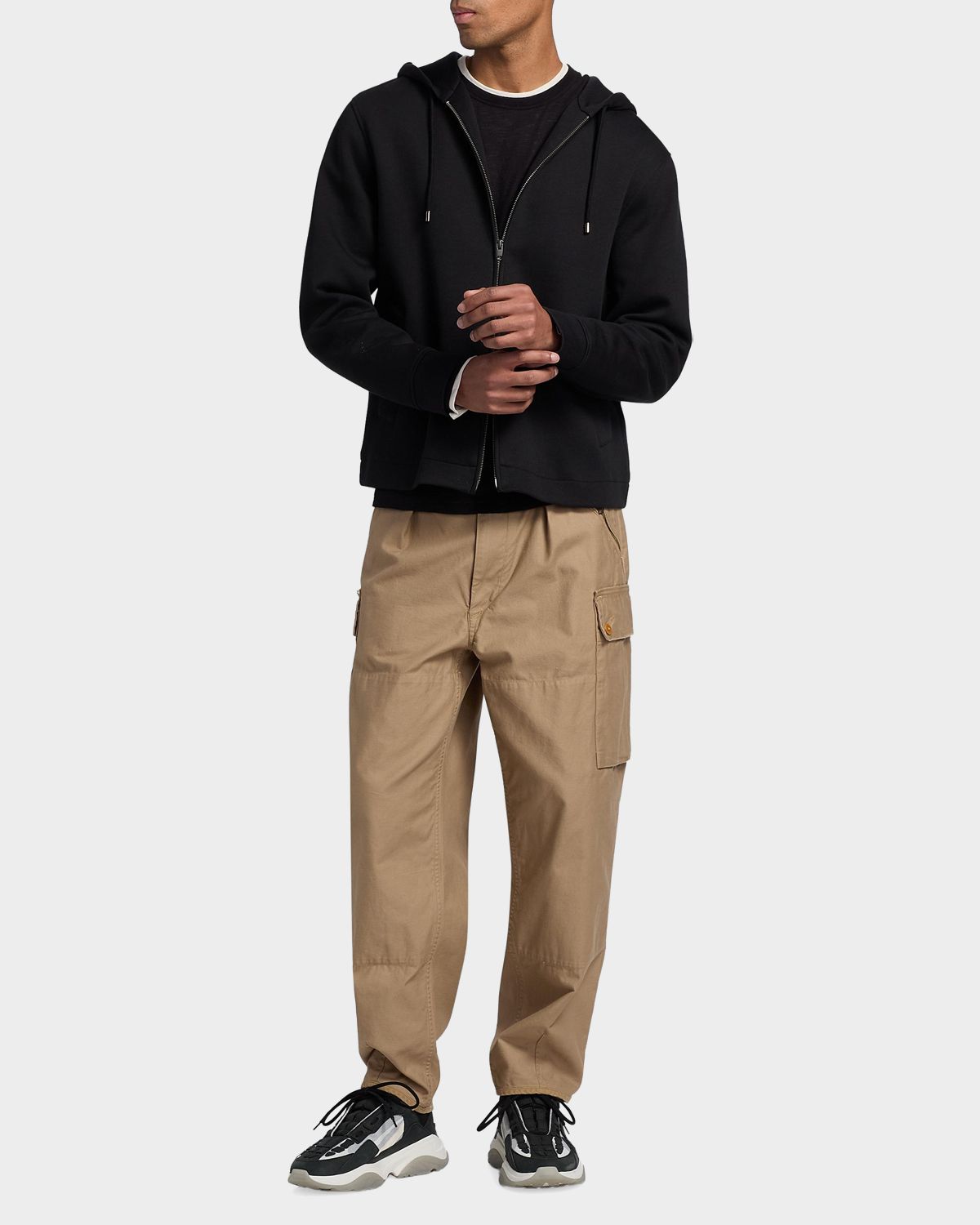 Vince Men 's Scuba Full-Zip Hoodie | Thumbnail 2 Vince Men 's Scuba Full-Zip Hoodie | Thumbnail 2