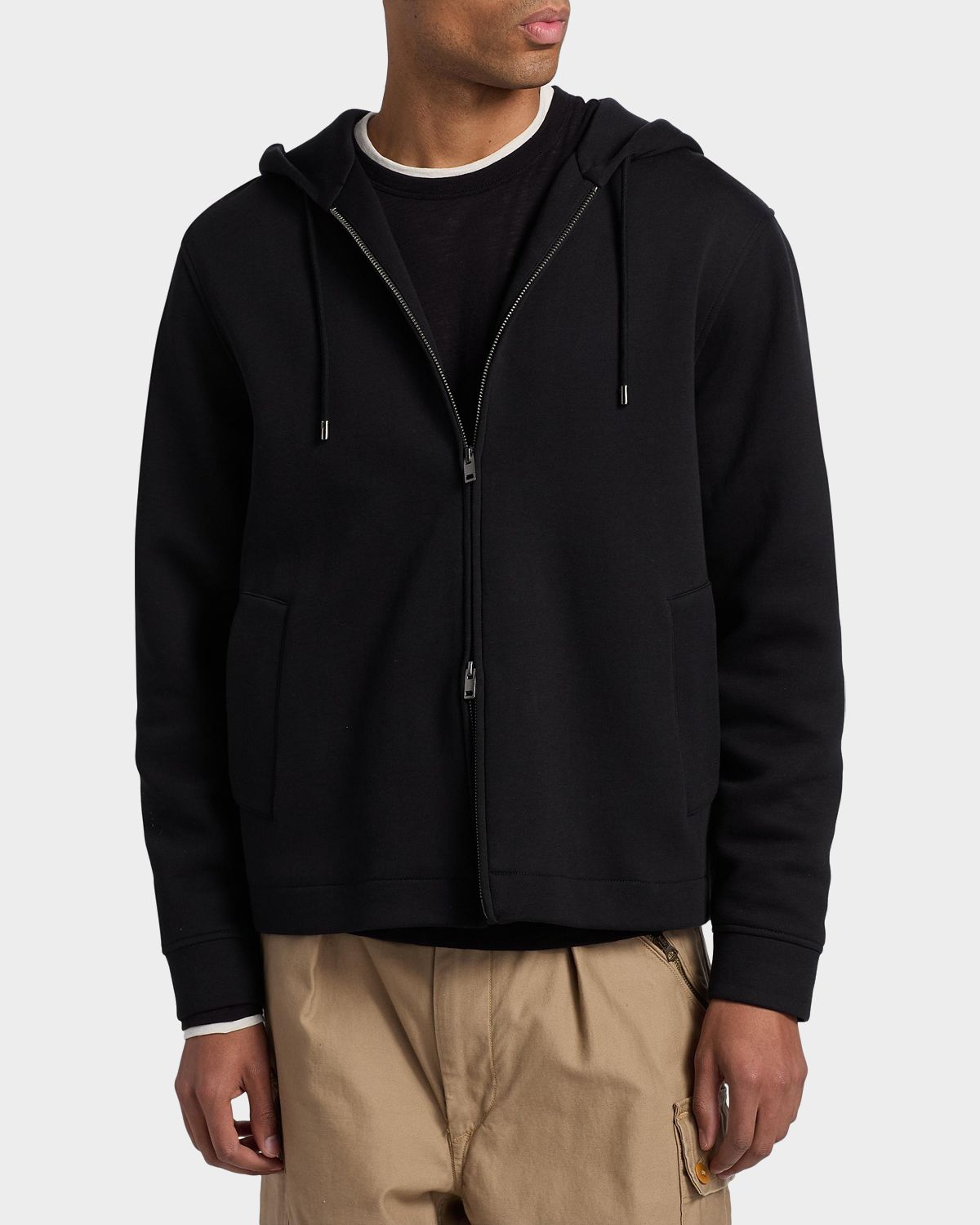 Vince Men 's Scuba Full-Zip Hoodie | Thumbnail 4 Vince Men 's Scuba Full-Zip Hoodie | Thumbnail 4