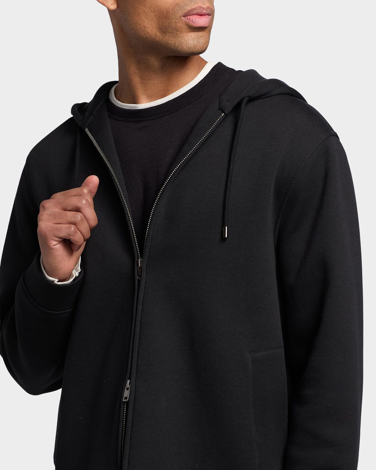 Vince Men 's Scuba Full-Zip Hoodie | Thumbnail 5 Vince Men 's Scuba Full-Zip Hoodie | Thumbnail 5