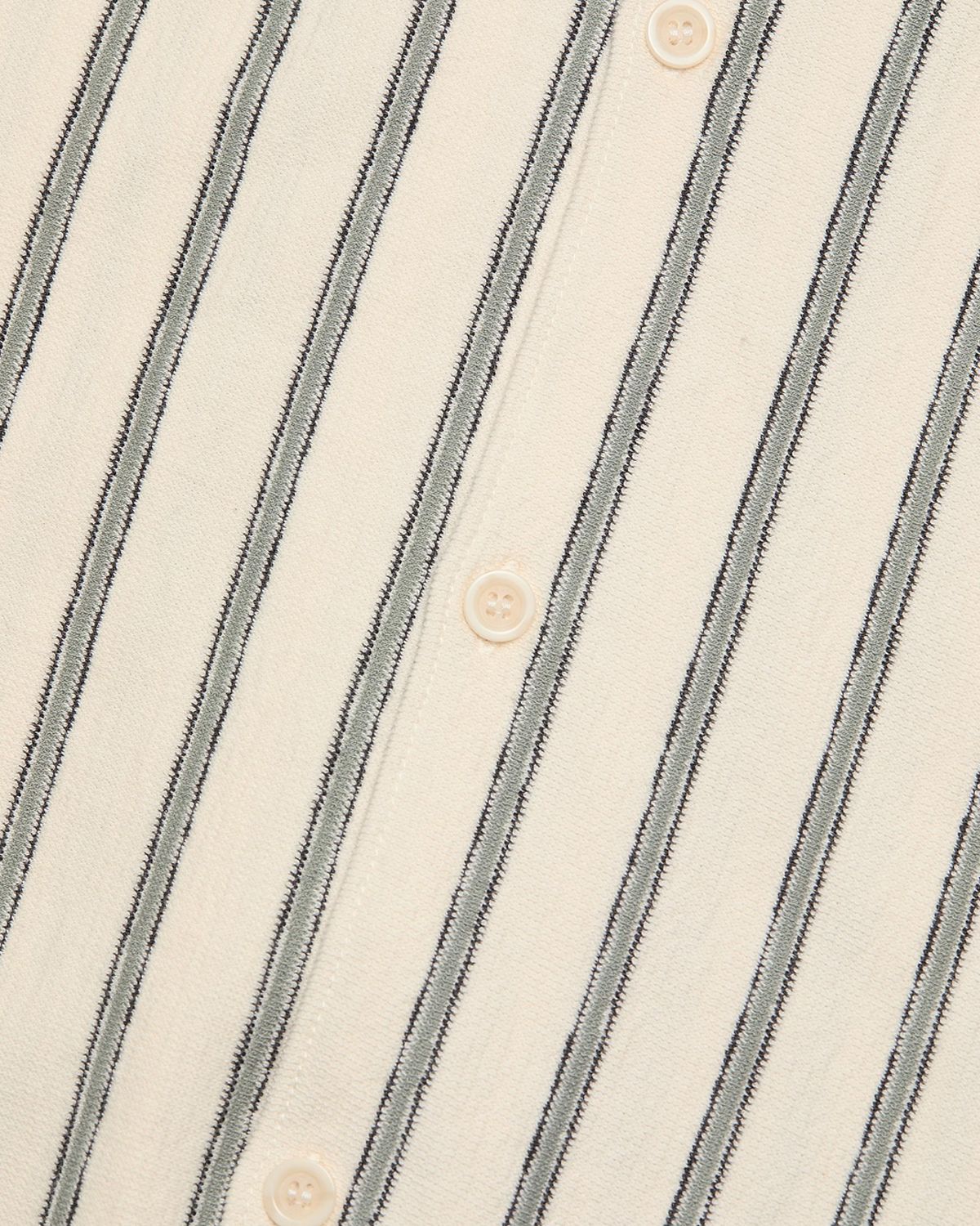 Vince Men 's Stripe Terry Short-Sleeve Shirt | Thumbnail 6 Vince Men 's Stripe Terry Short-Sleeve Shirt | Thumbnail 6