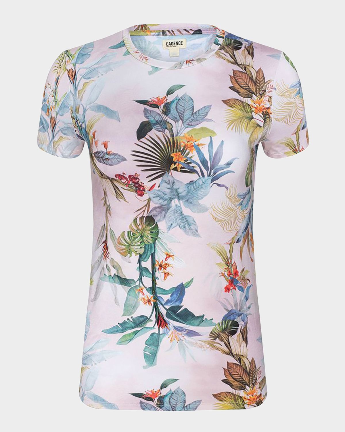 L 'Agence Ressi Fitted Floral-Print T-Shirt | Thumbnail 6 L 'Agence Ressi Fitted Floral-Print T-Shirt | Thumbnail 6