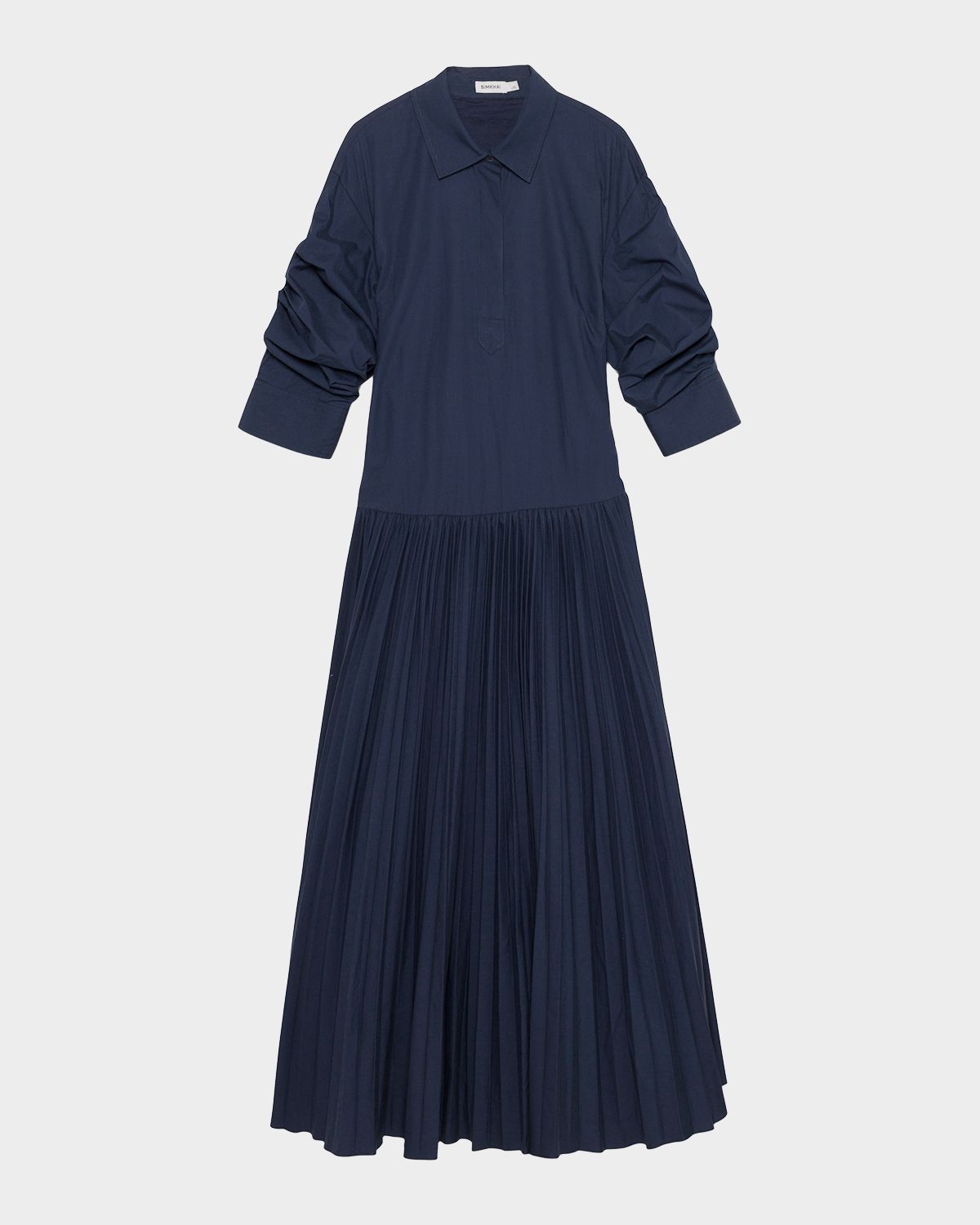 SIMKHAI Arlo Belted Cotton Maxi Dress