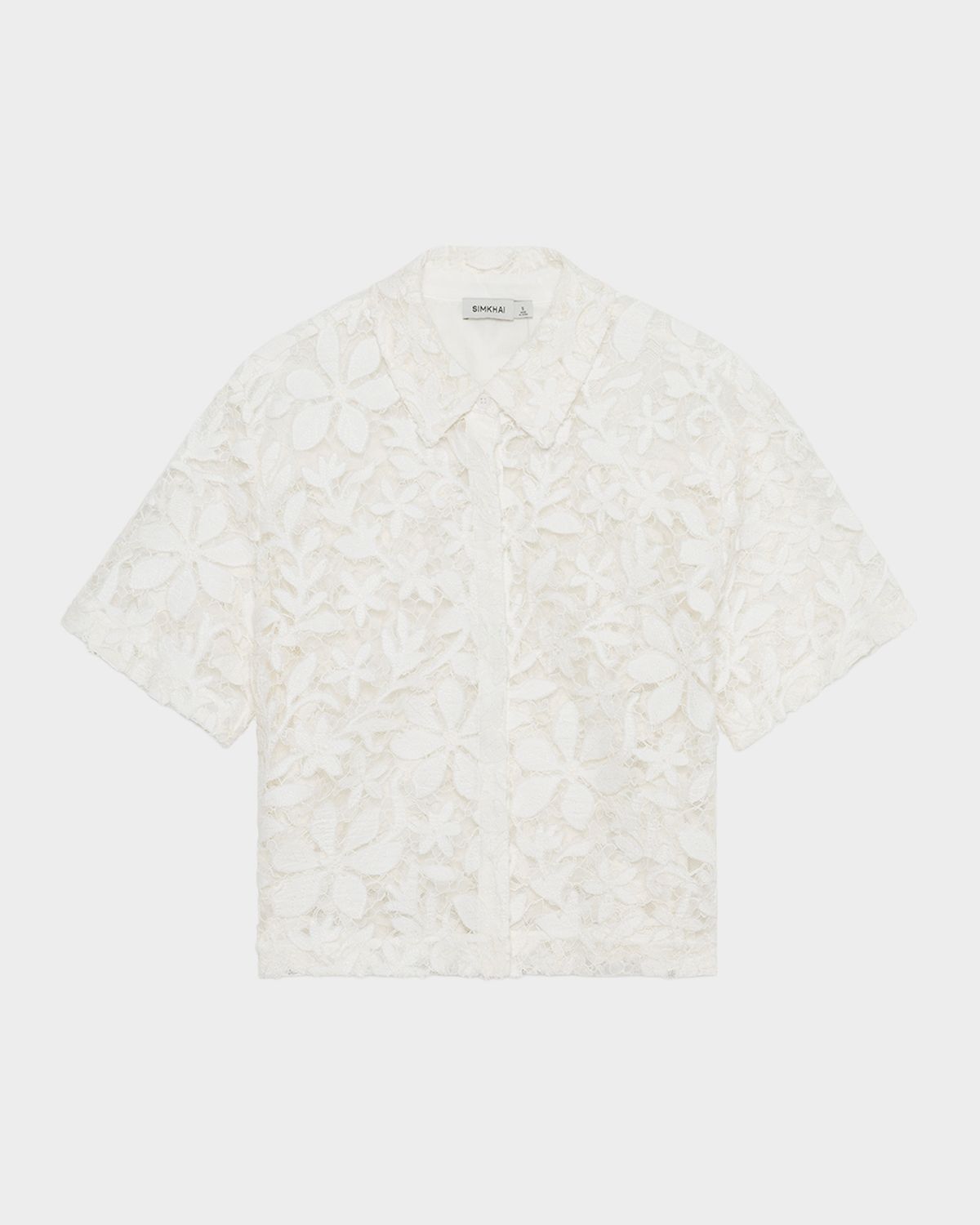 SIMKHAI Annaelle Cotton Lace Top