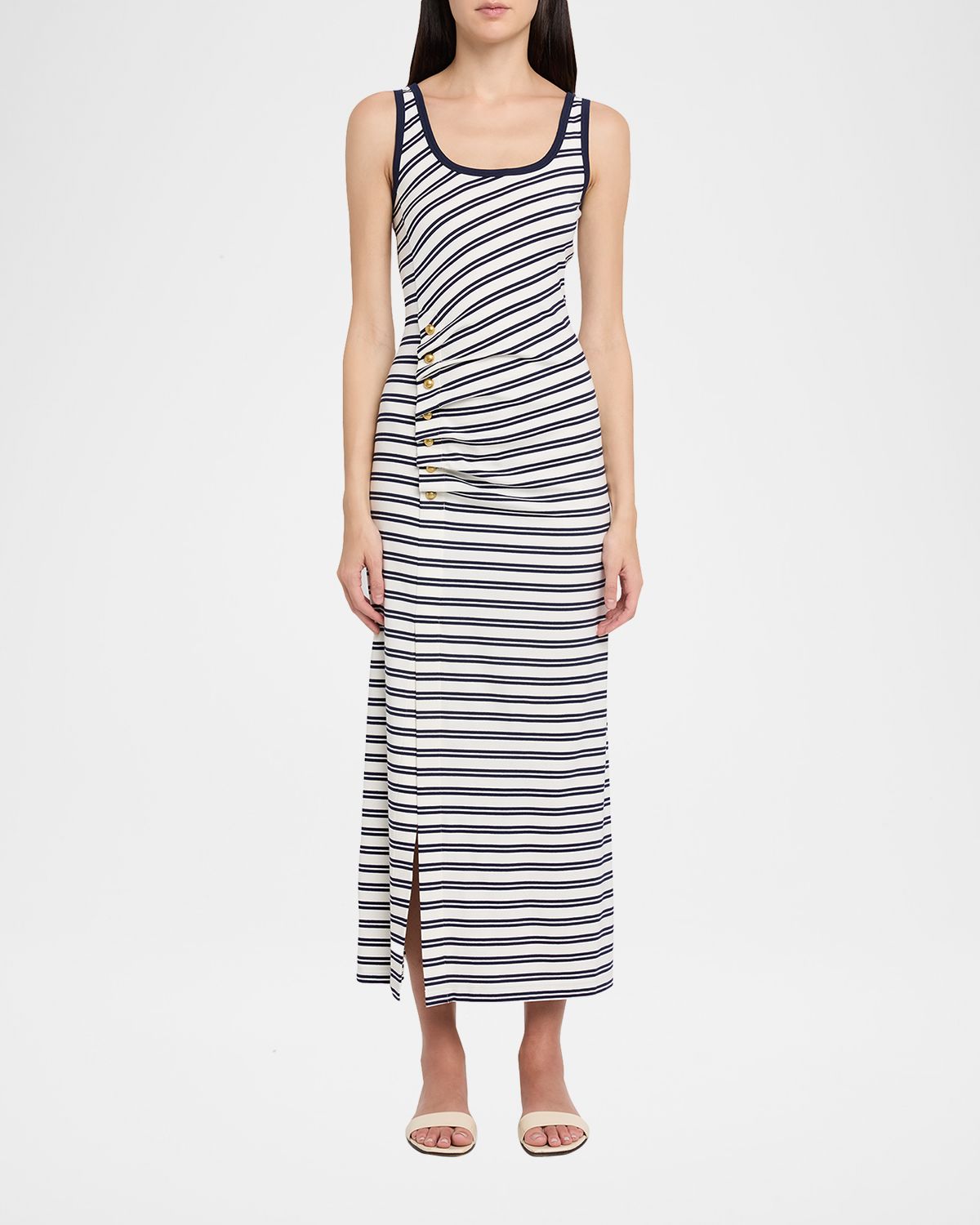 SIMKHAI Becker Striped Cotton Jersey Maxi Dress | Thumbnail 5