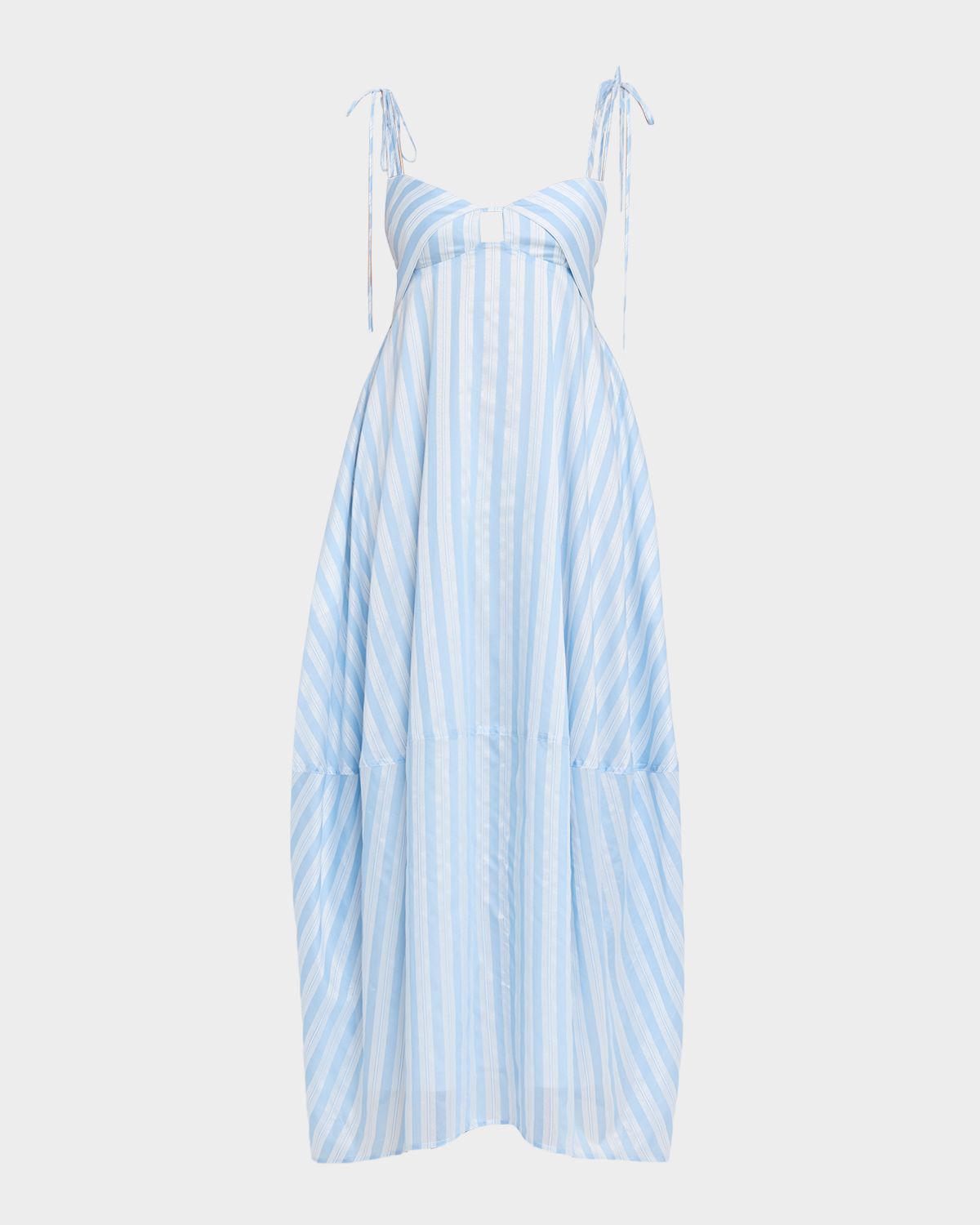SIMKHAI Melly Striped Yarn-Dye Maxi Dress