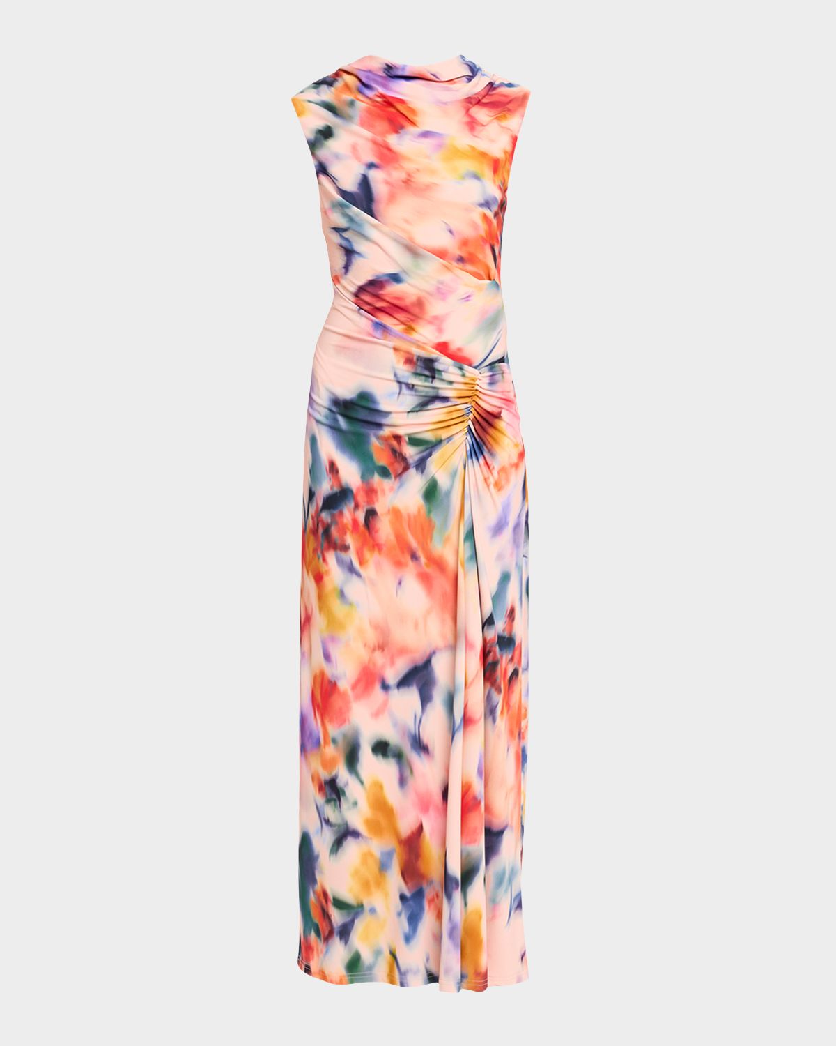 SIMKHAI Acacia Draped Jersey Midi Dress