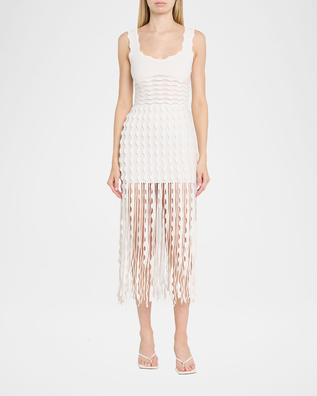SIMKHAI Brionne Scalloped Knit Midi Dress | Thumbnail 5 SIMKHAI Brionne Scalloped Knit Midi Dress | Thumbnail 5