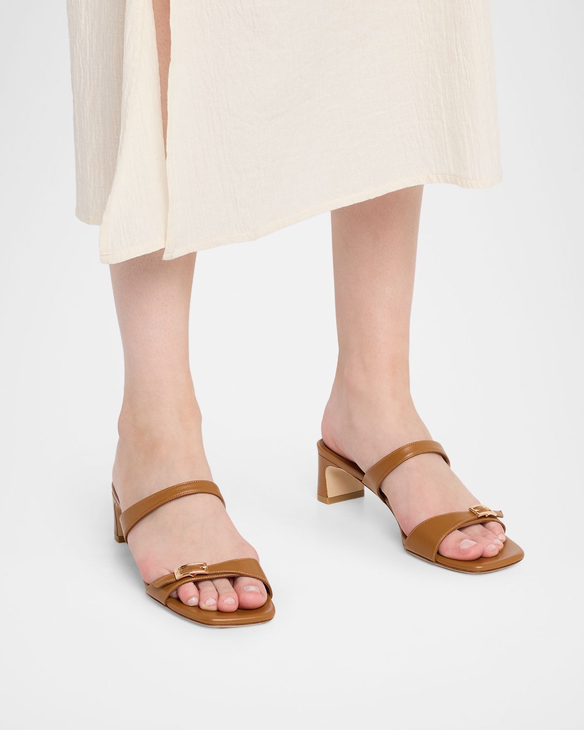 Stuart Weitzman 40mm Baby Babette Leather Slide Sandals | Thumbnail 6 Stuart Weitzman 40mm Baby Babette Leather Slide Sandals | Thumbnail 6