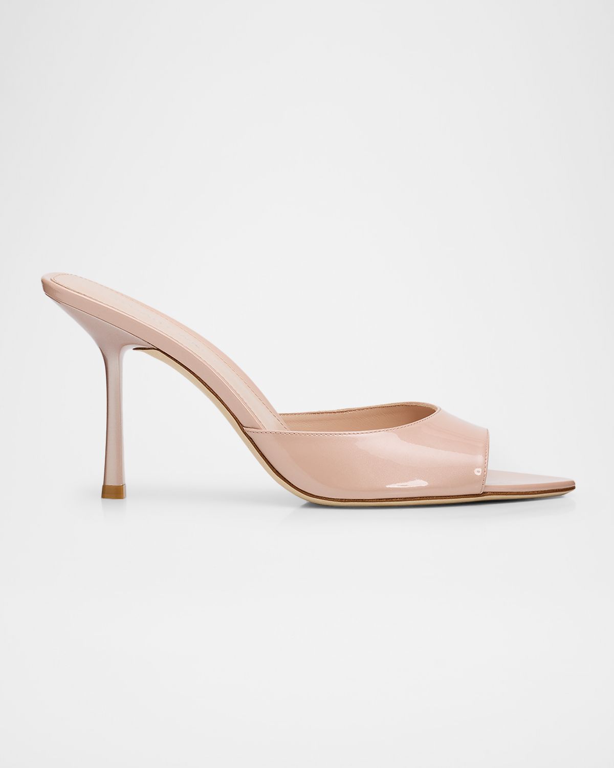 Stuart Weitzman 85mm Lexington Patent Leather Mules