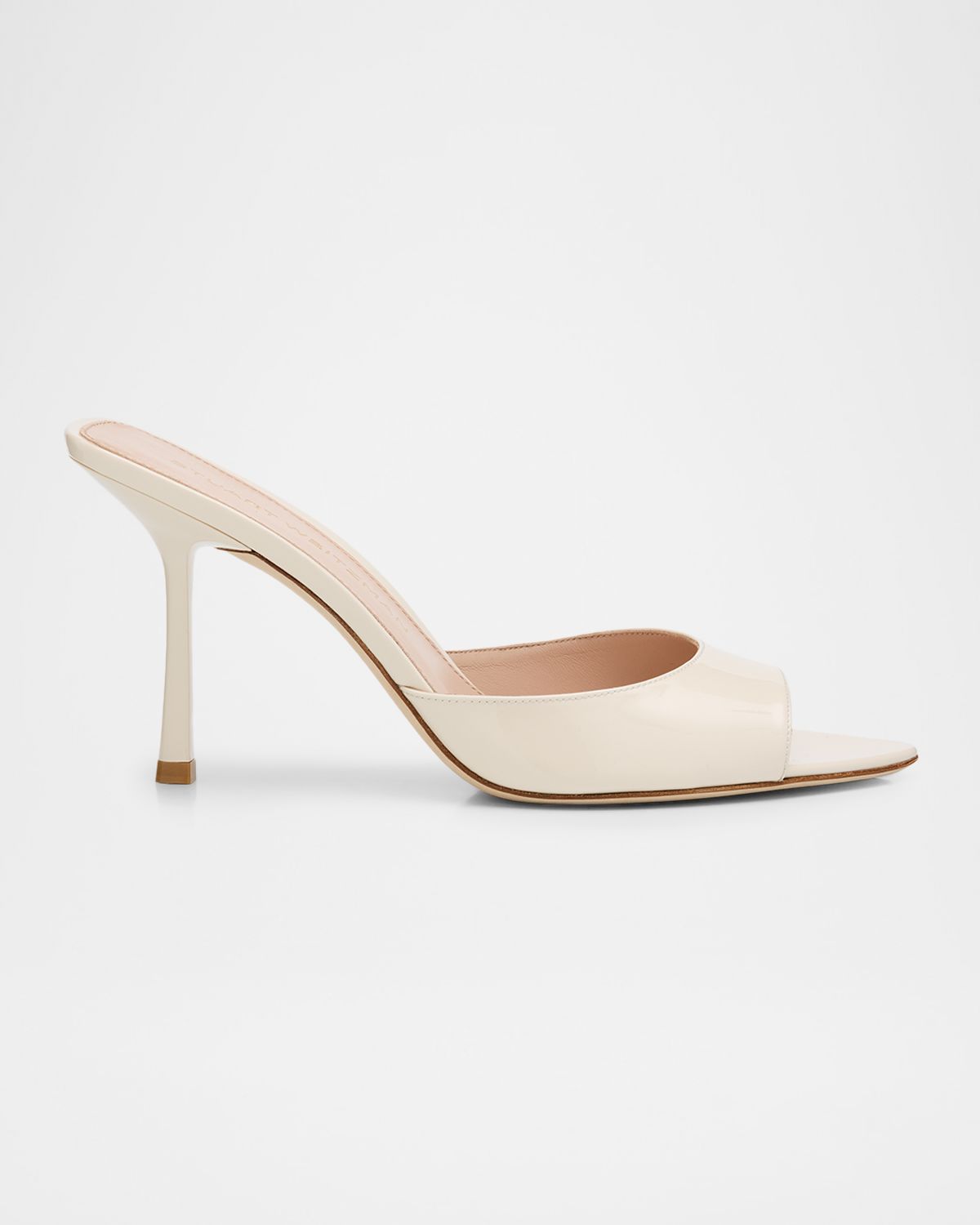Stuart Weitzman 85mm Lexington Patent Leather Mules