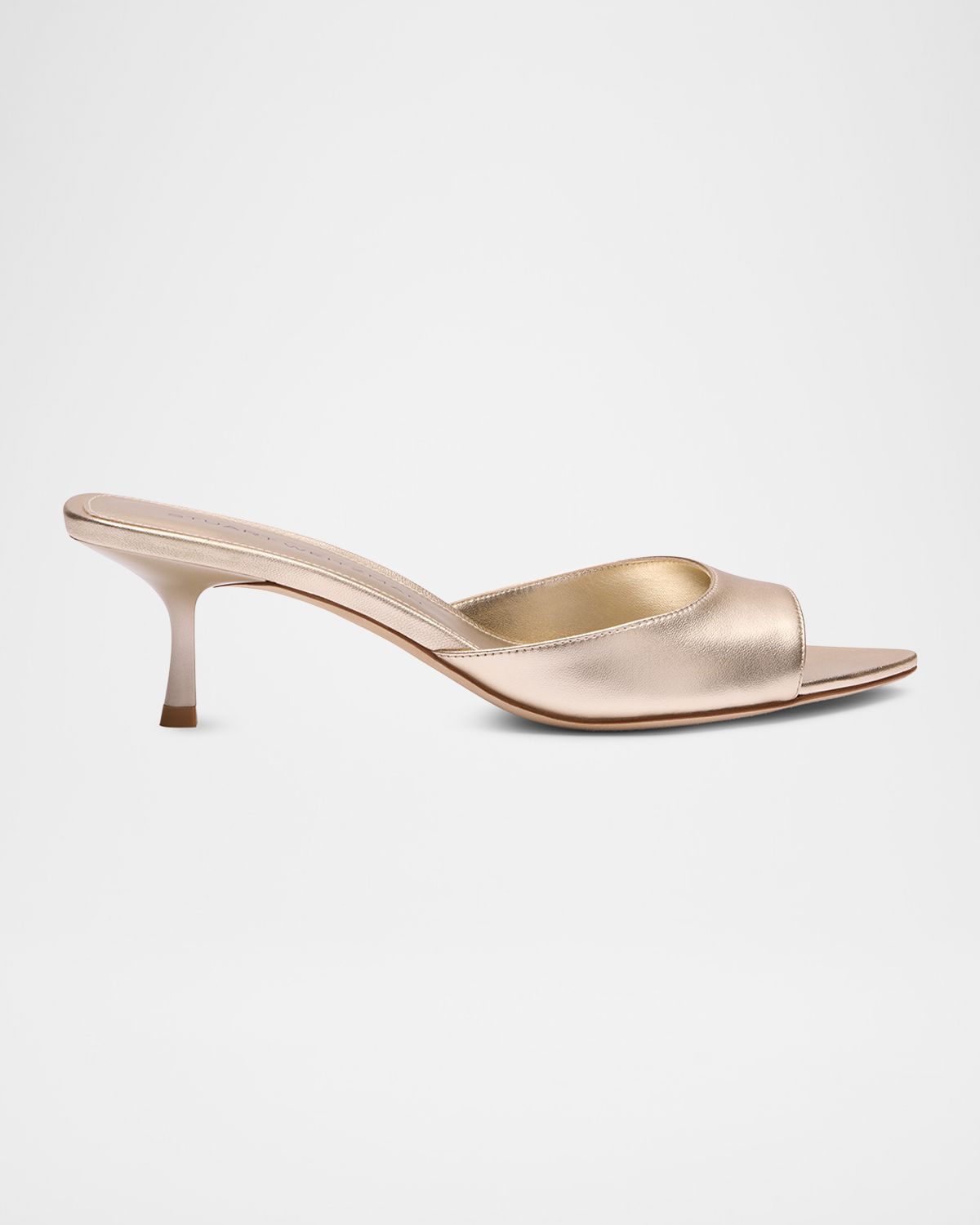 Stuart Weitzman 0mm Lexington Metallic Leather Mules | Thumbnail 3 Stuart Weitzman 0mm Lexington Metallic Leather Mules | Thumbnail 3