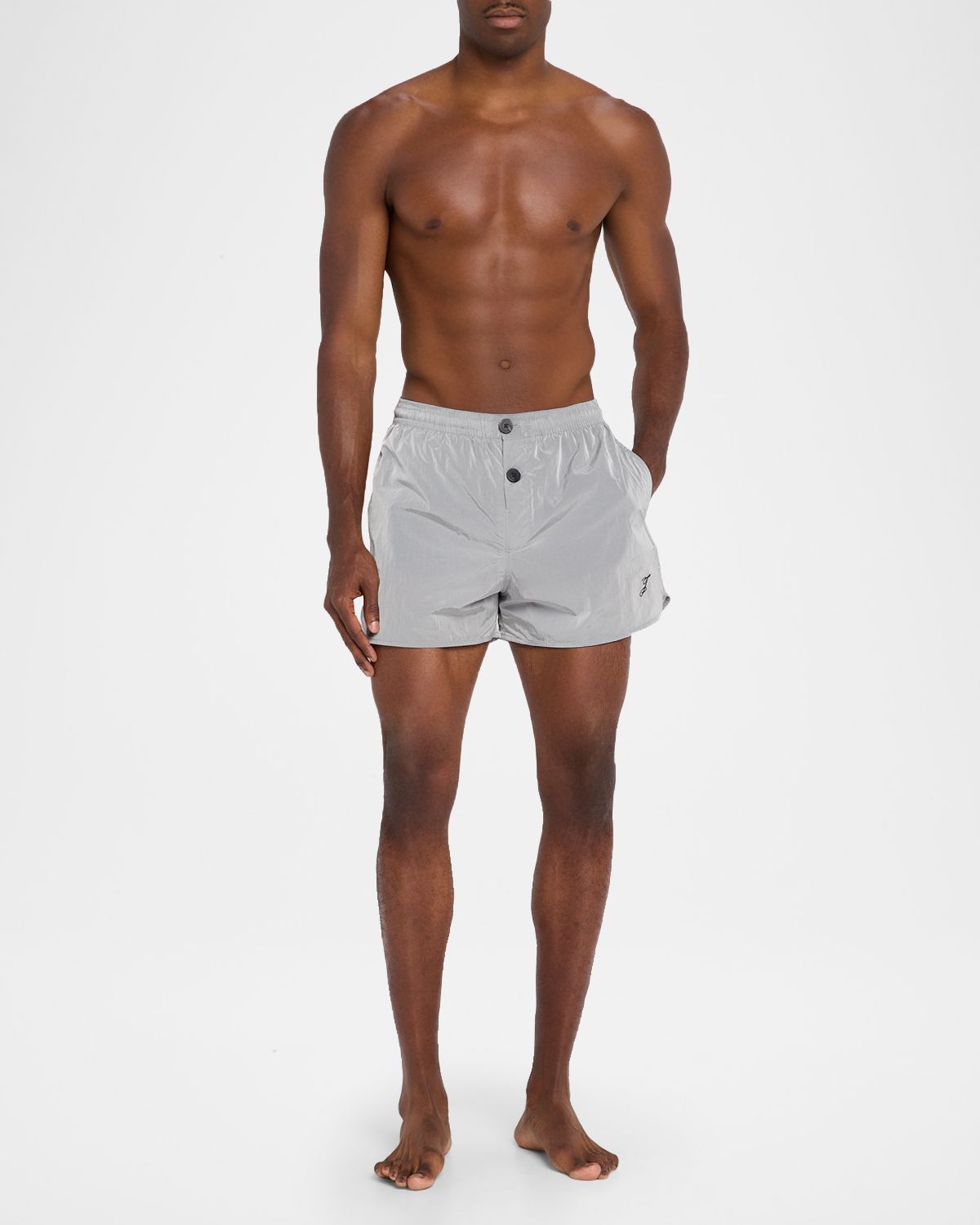 Jacquemus Men 's e Shorts Nylon Stretch Pull-On Shorts | Thumbnail 4