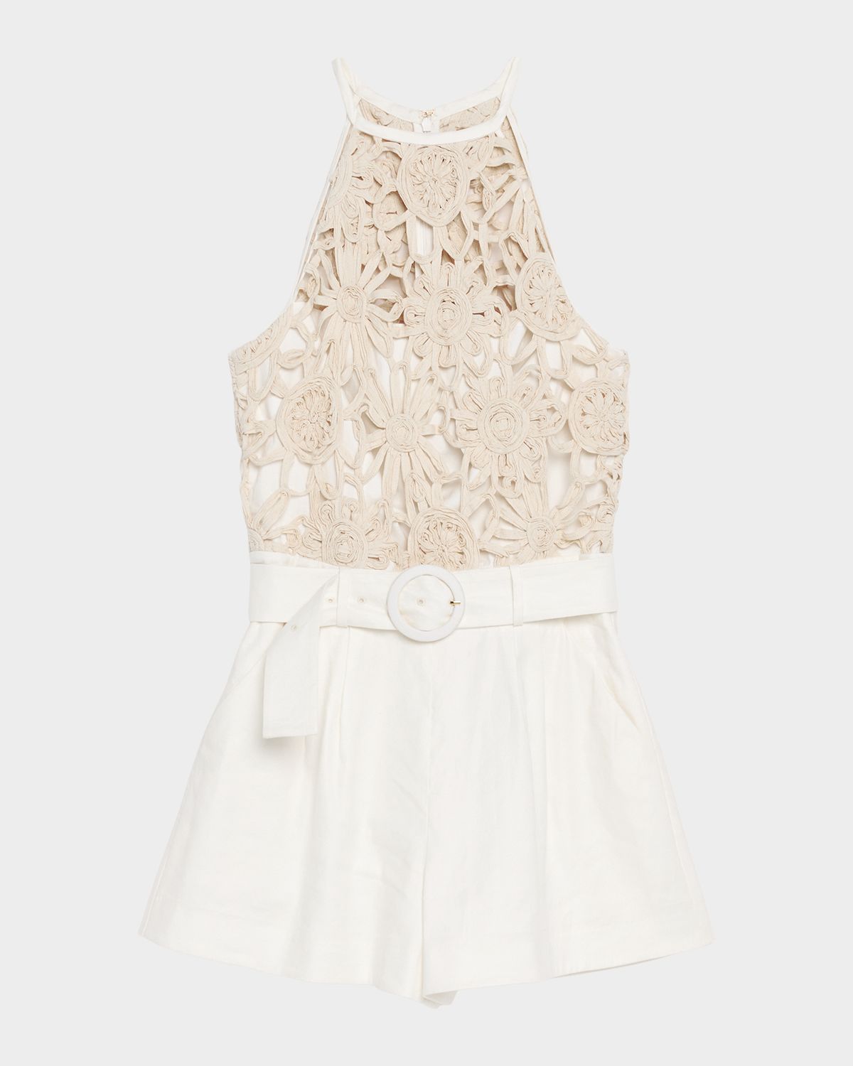 Ramy Brook Aubree Openwork Floral Belted Romper | Thumbnail 5 Ramy Brook Aubree Openwork Floral Belted Romper | Thumbnail 5