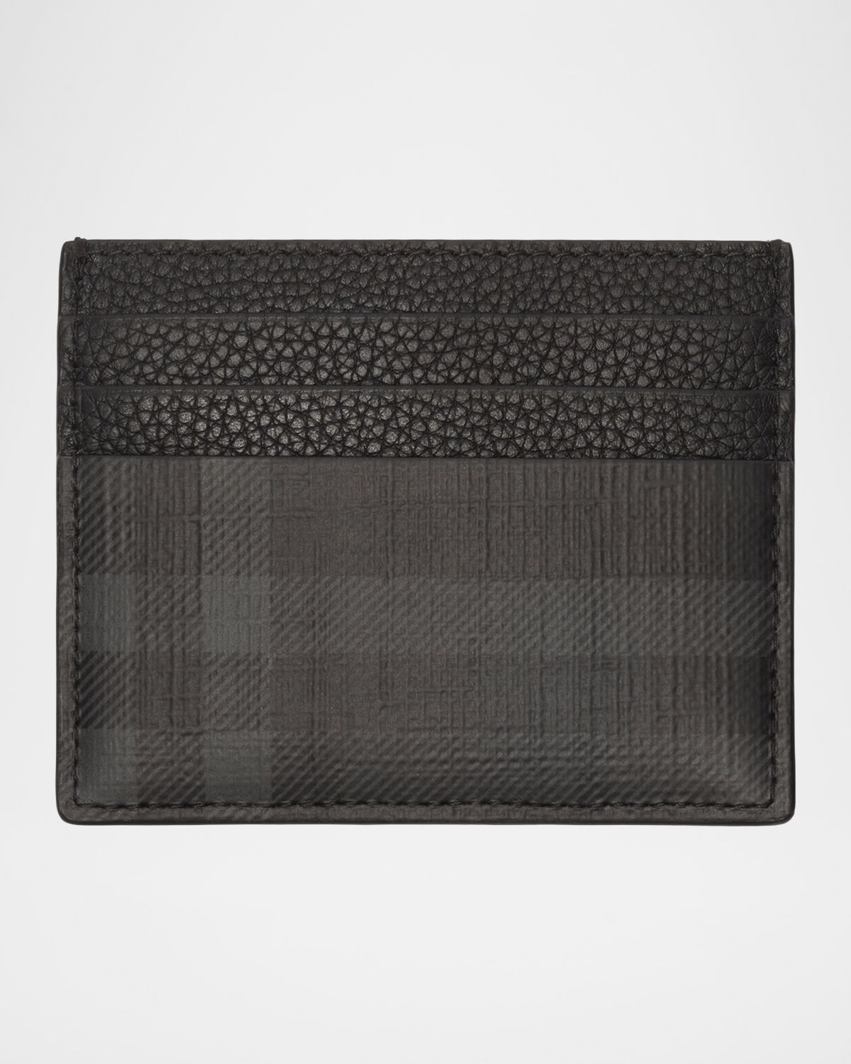 Burberry Men 's City Check Coated Canvas Card Case | Thumbnail 5 Burberry Men 's City Check Coated Canvas Card Case | Thumbnail 5