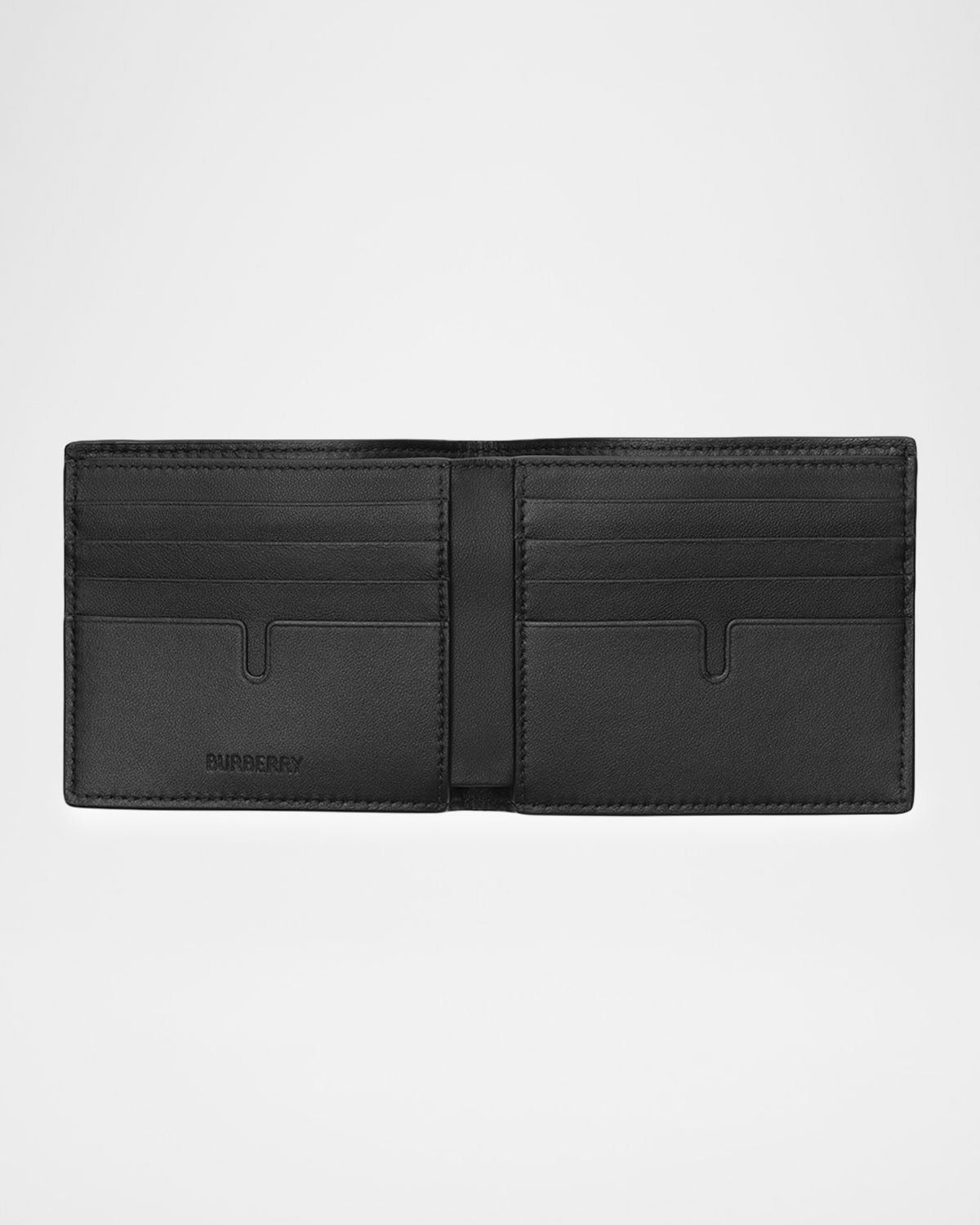 Burberry Men 's City Check Coated Canvas Bifold Wallet | Thumbnail 3 Burberry Men 's City Check Coated Canvas Bifold Wallet | Thumbnail 3