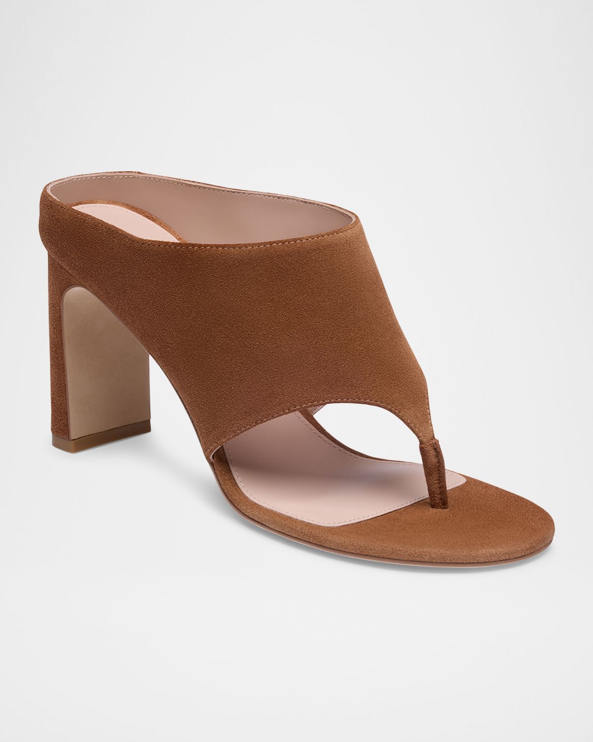 Stuart Weitzman 85mm Babette Suede Thong Sandals | Thumbnail 5 Stuart Weitzman 85mm Babette Suede Thong Sandals | Thumbnail 5