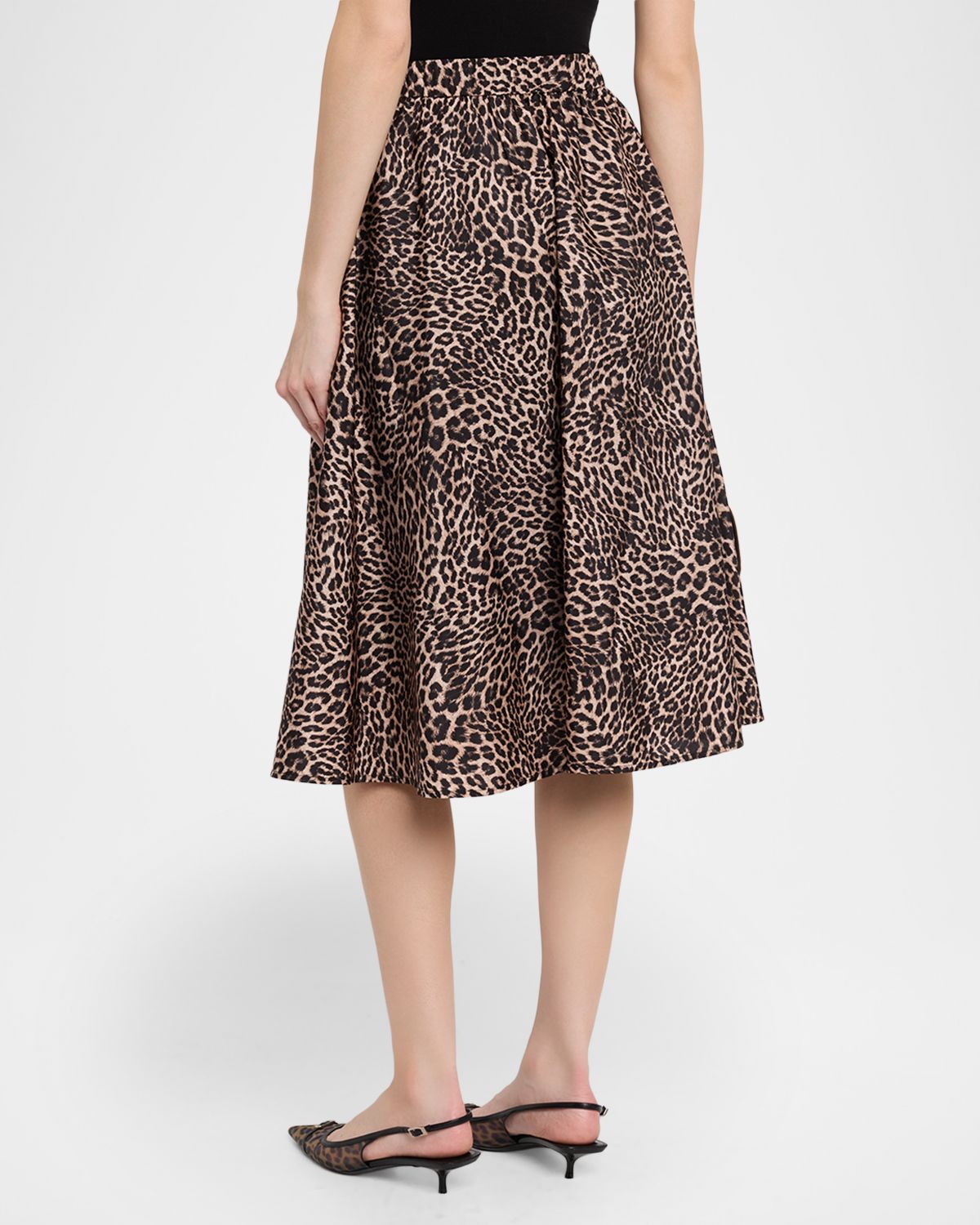 Kobi Halperin Violet Leopard Linen-Blend Midi Skirt | Thumbnail 3 Kobi Halperin Violet Leopard Linen-Blend Midi Skirt | Thumbnail 3