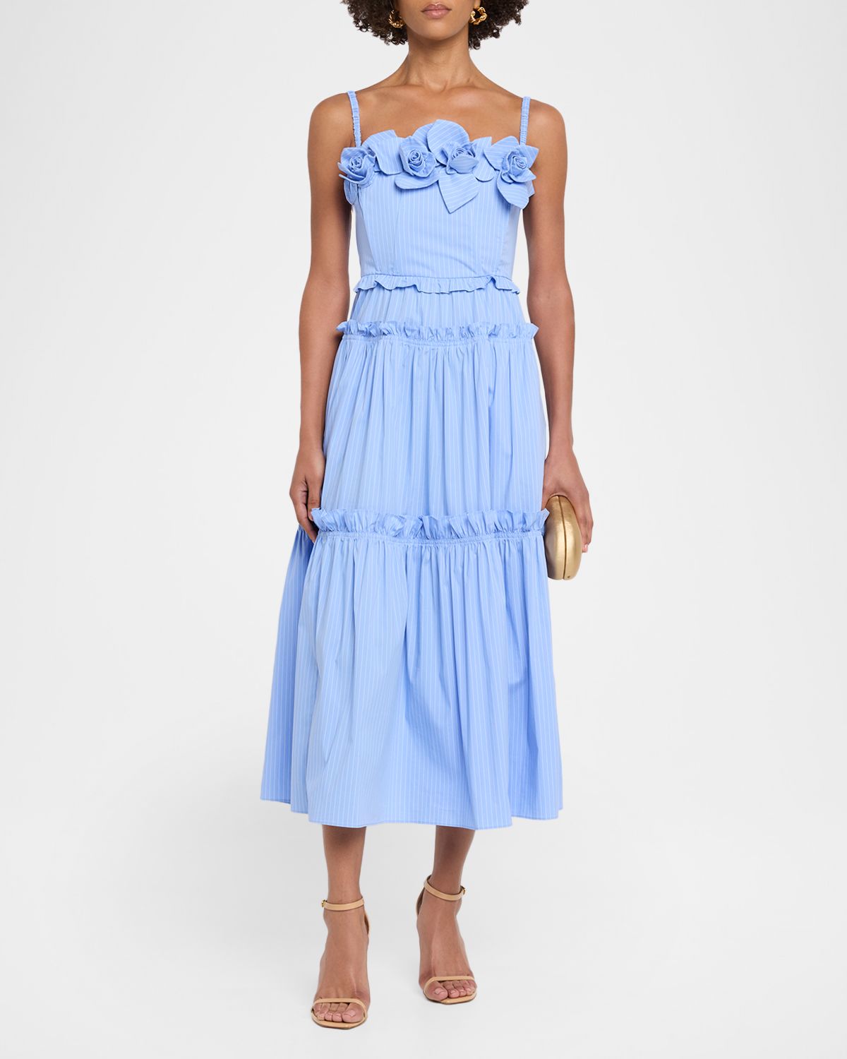 AKNVAS Rach Pinstripe Poplin Midi Dress | Thumbnail 5 AKNVAS Rach Pinstripe Poplin Midi Dress | Thumbnail 5