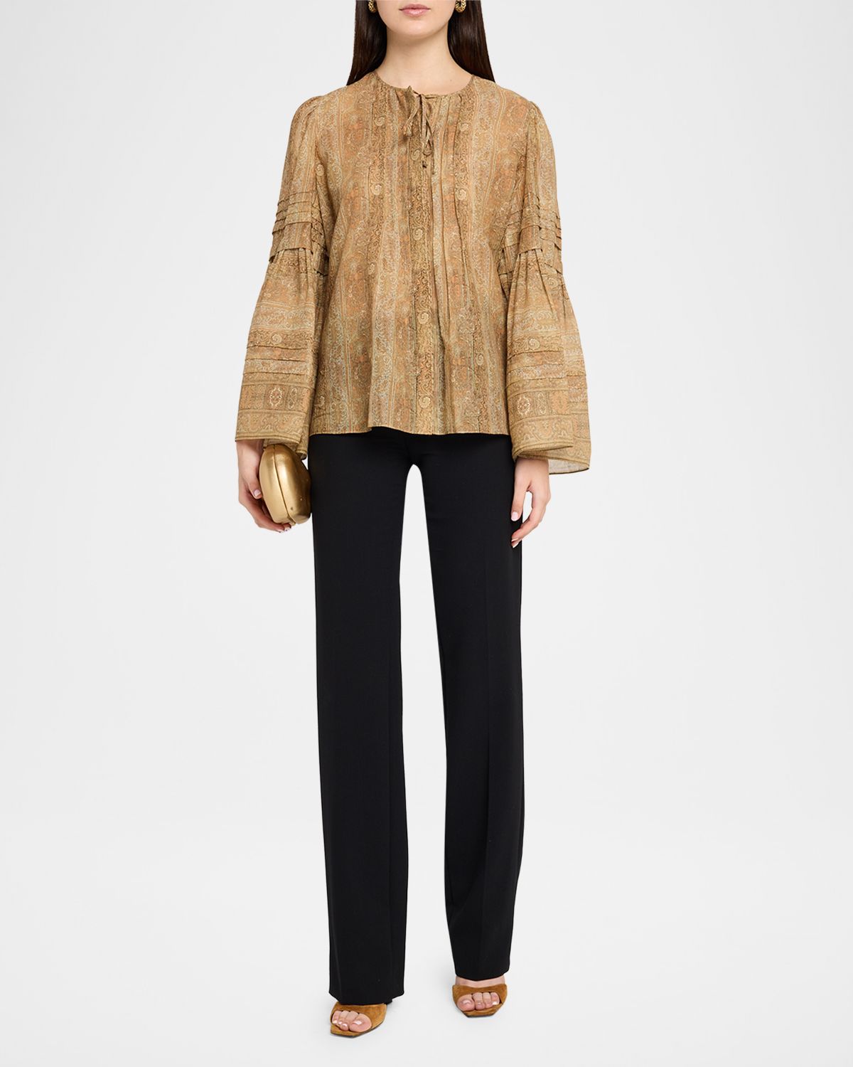 Kobi Halperin Joey Floral Flare-Sleeve Blouse | Thumbnail 2 Kobi Halperin Joey Floral Flare-Sleeve Blouse | Thumbnail 2
