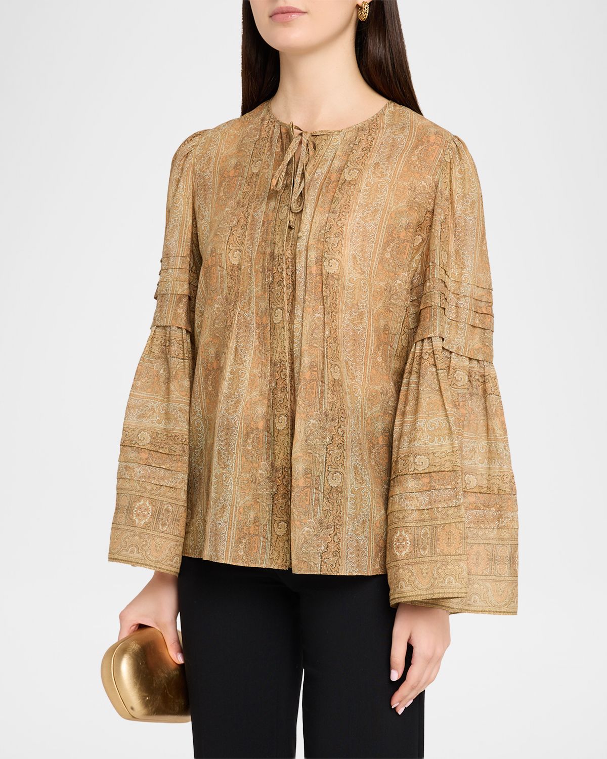 Kobi Halperin Joey Floral Flare-Sleeve Blouse | Thumbnail 4 Kobi Halperin Joey Floral Flare-Sleeve Blouse | Thumbnail 4
