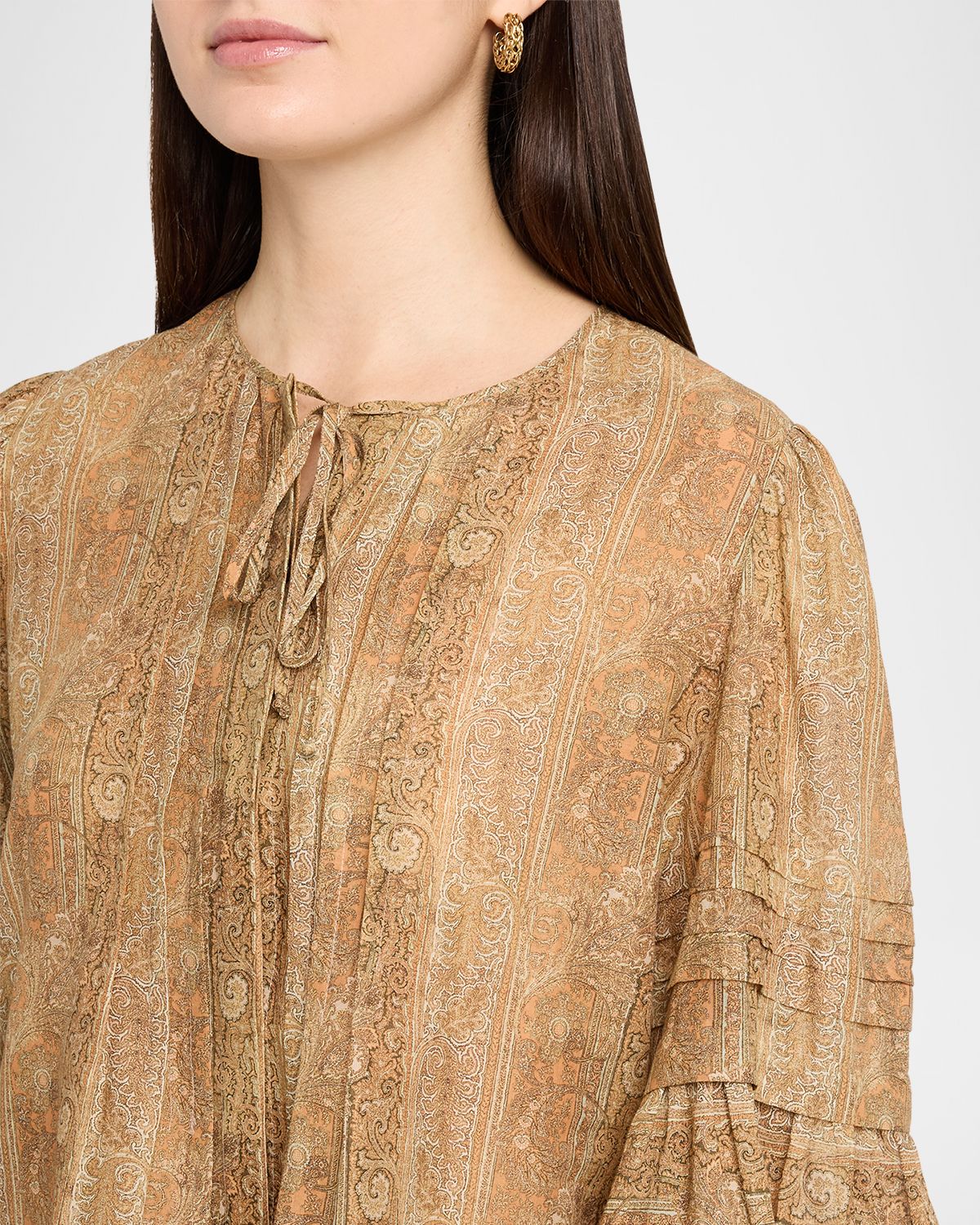 Kobi Halperin Joey Floral Flare-Sleeve Blouse | Thumbnail 5 Kobi Halperin Joey Floral Flare-Sleeve Blouse | Thumbnail 5