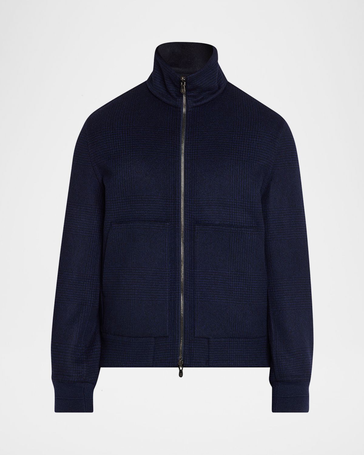 Brunello Cucinelli Men 's Cashmere Textured Full-Zip Bomber Jacket