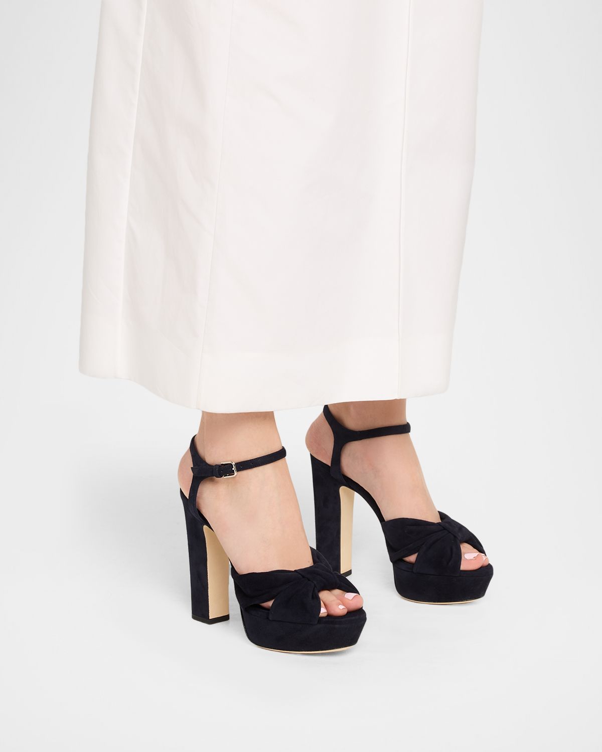 Jimmy Choo Heloise 120mm Suede Platform Sandals | Thumbnail 6