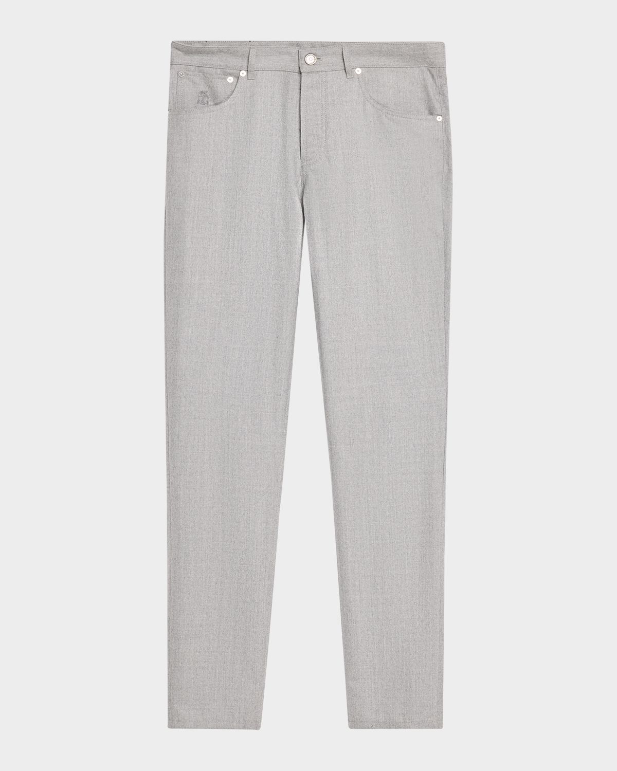 Brunello Cucinelli Men 's Flannel Tapered Leg Five-Pocket Pants - Women's Clothing