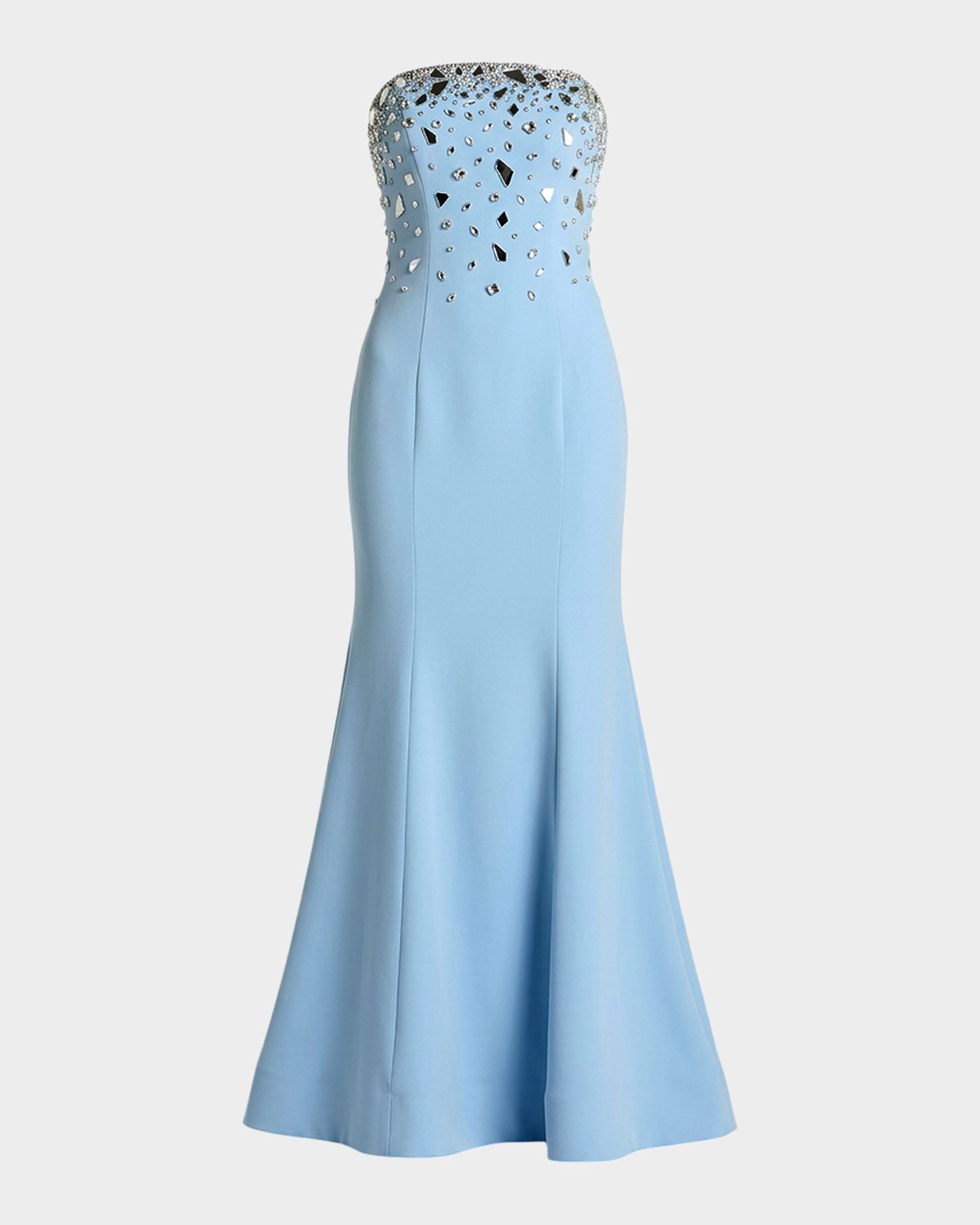 Mac Duggal Strapless Embellished Mermaid Gown