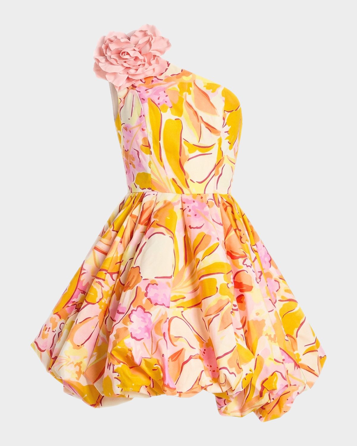 Mac Duggal Floral-Print Bubble Mini Dress