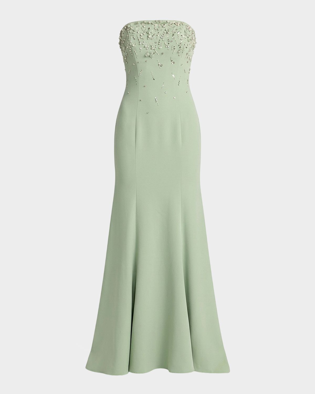 Mac Duggal Strapless Embellished Mermaid Gown