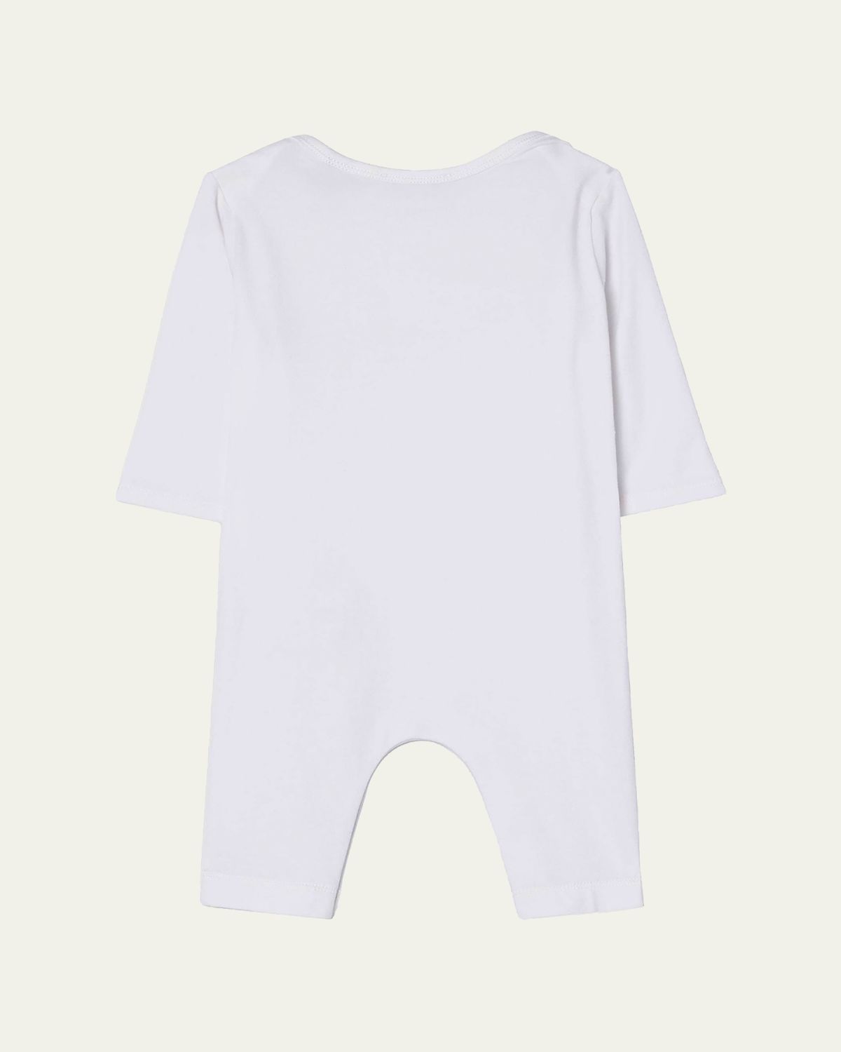 Burberry Kid 's Thomas Bear & Friends Stretch Cotton Jumpsuit, Size 1M-12M