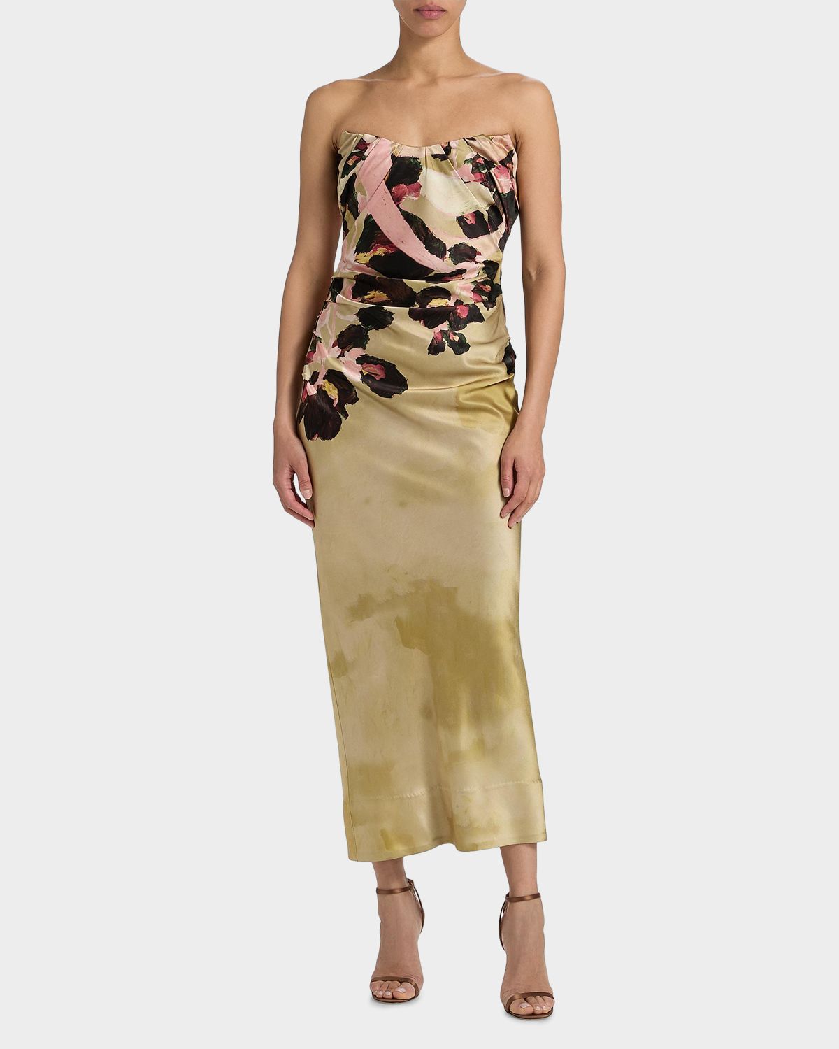 Acler Bowers Floral Satin Maxi Dress | Thumbnail 7 Acler Bowers Floral Satin Maxi Dress | Thumbnail 7