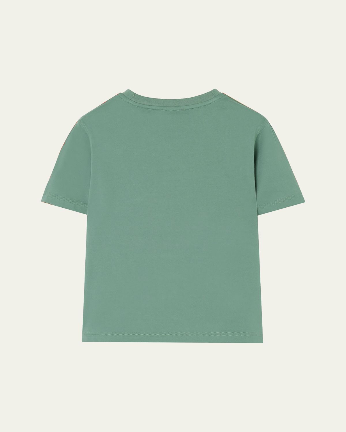 Burberry Boy 's Check-Trim Cotton T-Shirt, Size 4-14
