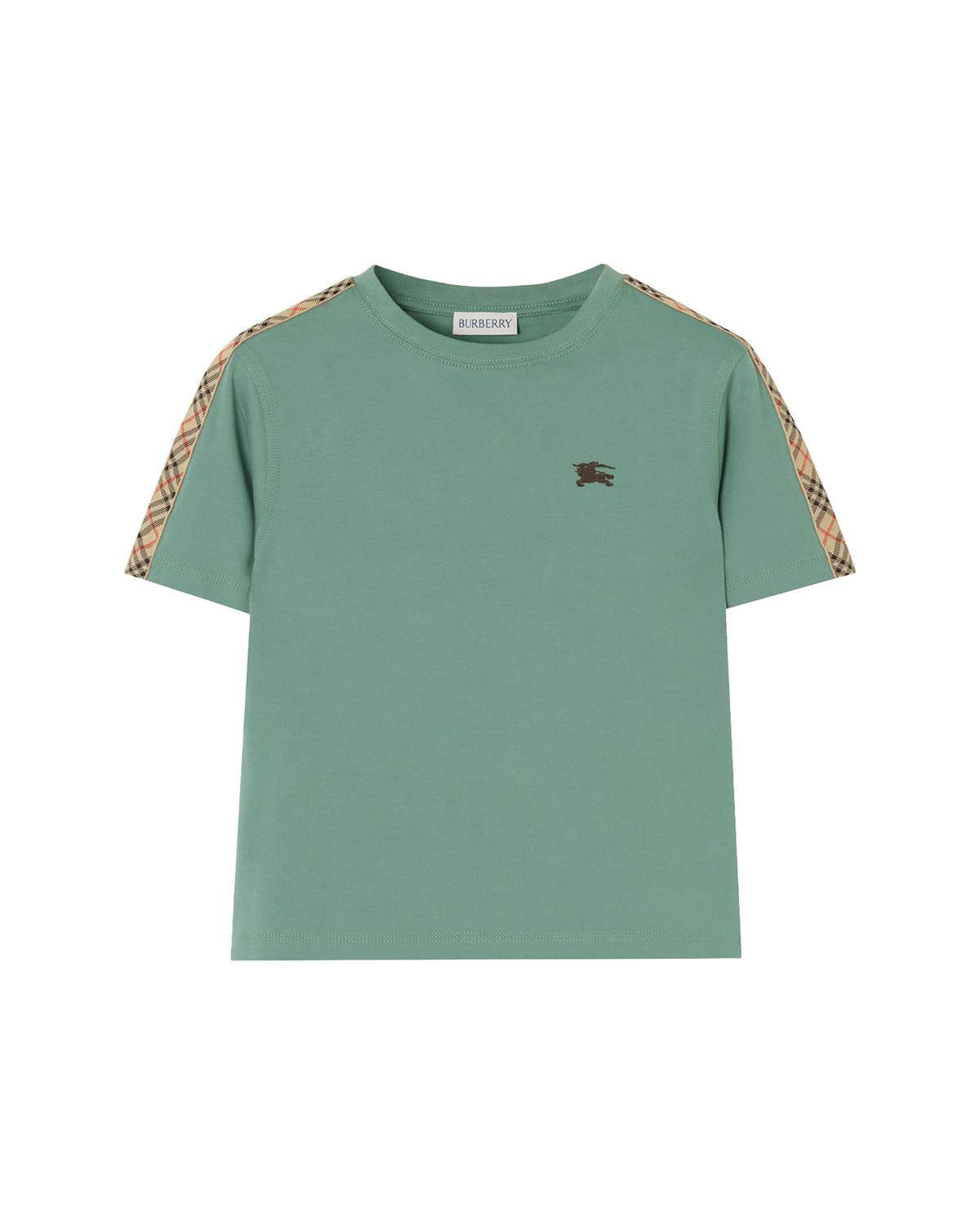 Burberry Boy 's Check-Trim Cotton T-Shirt, Size 4-14 | Thumbnail 3 Burberry Boy 's Check-Trim Cotton T-Shirt, Size 4-14 | Thumbnail 3