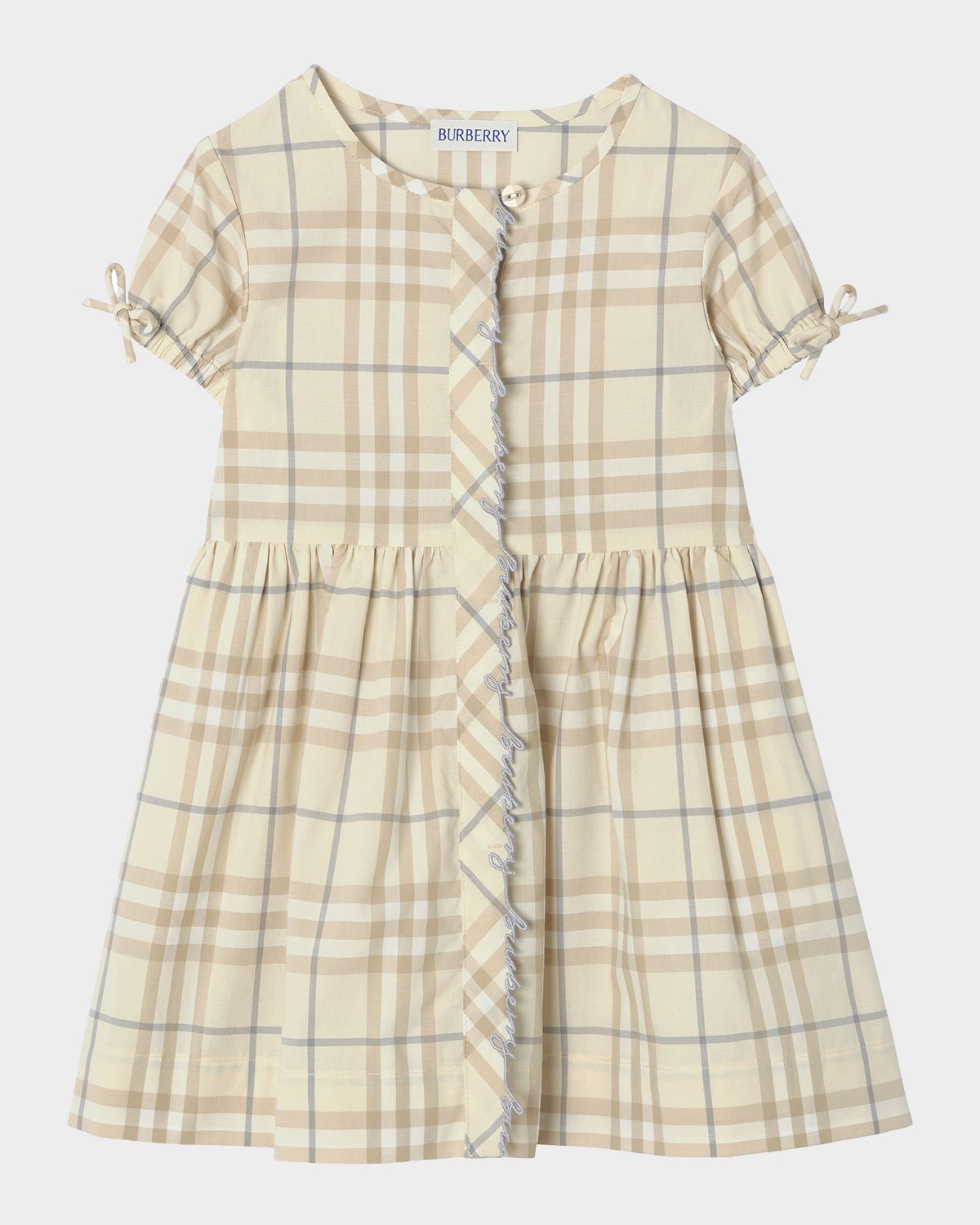 Burberry Girl 's Josie Check Cotton Dress, Size 6M- | Thumbnail 4 Burberry Girl 's Josie Check Cotton Dress, Size 6M- | Thumbnail 4