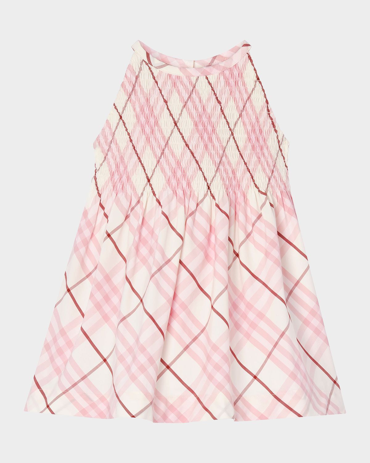Burberry Girl 's Elsie Check Cotton Dress, Size 12M-3