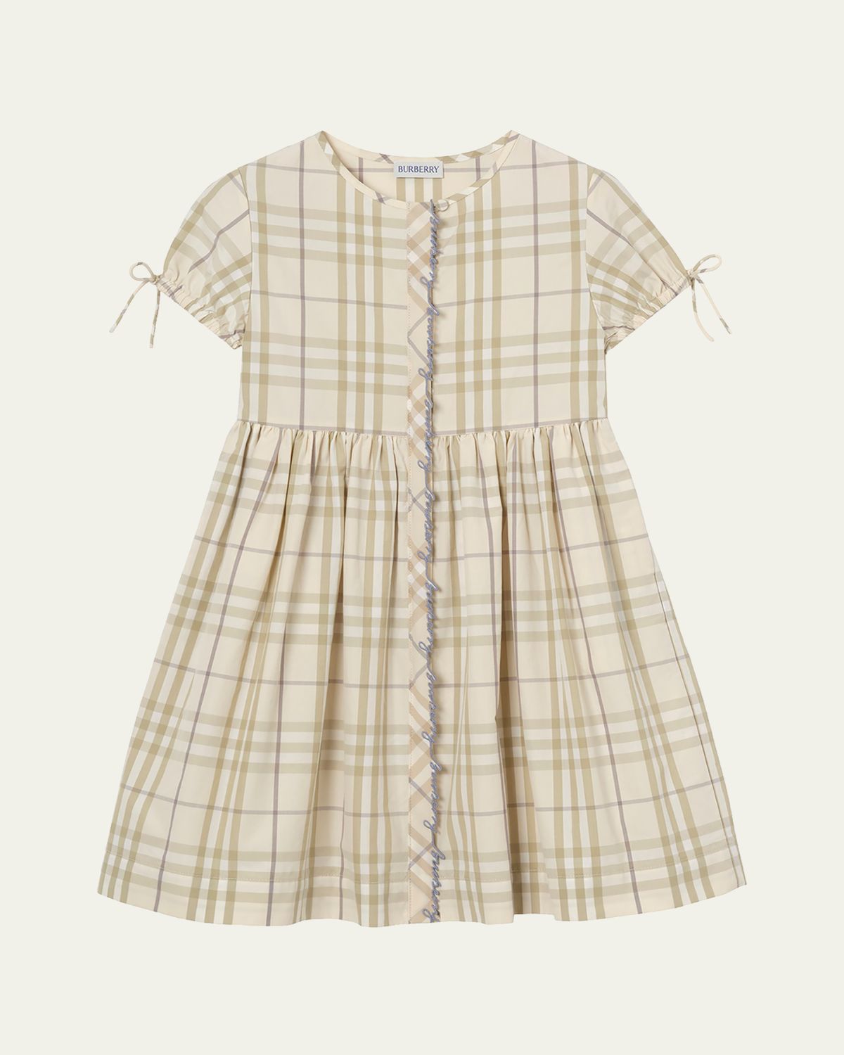 Burberry Girl 's Josie Check Cotton Dress, Size 4-14 | Thumbnail 3