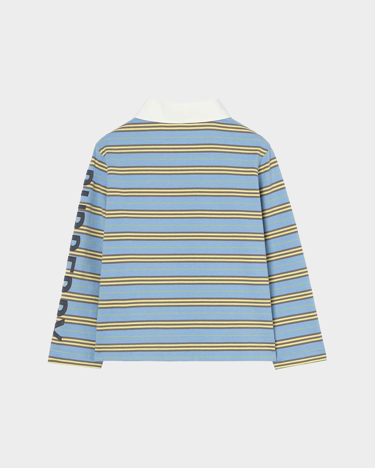 Burberry Boy 's Burnell Striped Cotton Rugby Shirt, Size 4-14 | Thumbnail 2 Burberry Boy 's Burnell Striped Cotton Rugby Shirt, Size 4-14 | Thumbnail 2