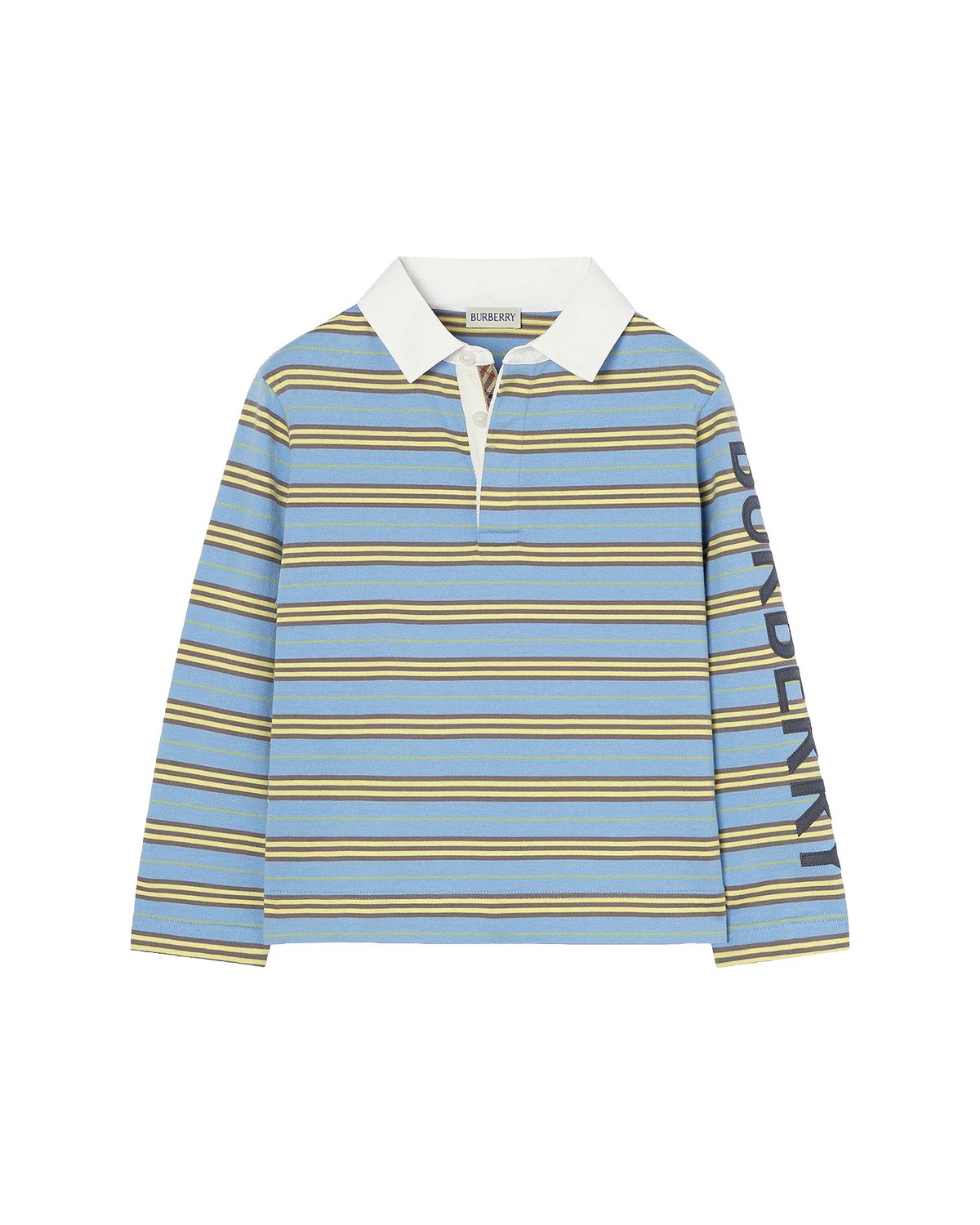 Burberry Boy 's Burnell Striped Cotton Rugby Shirt, Size 4-14 | Thumbnail 3 Burberry Boy 's Burnell Striped Cotton Rugby Shirt, Size 4-14 | Thumbnail 3