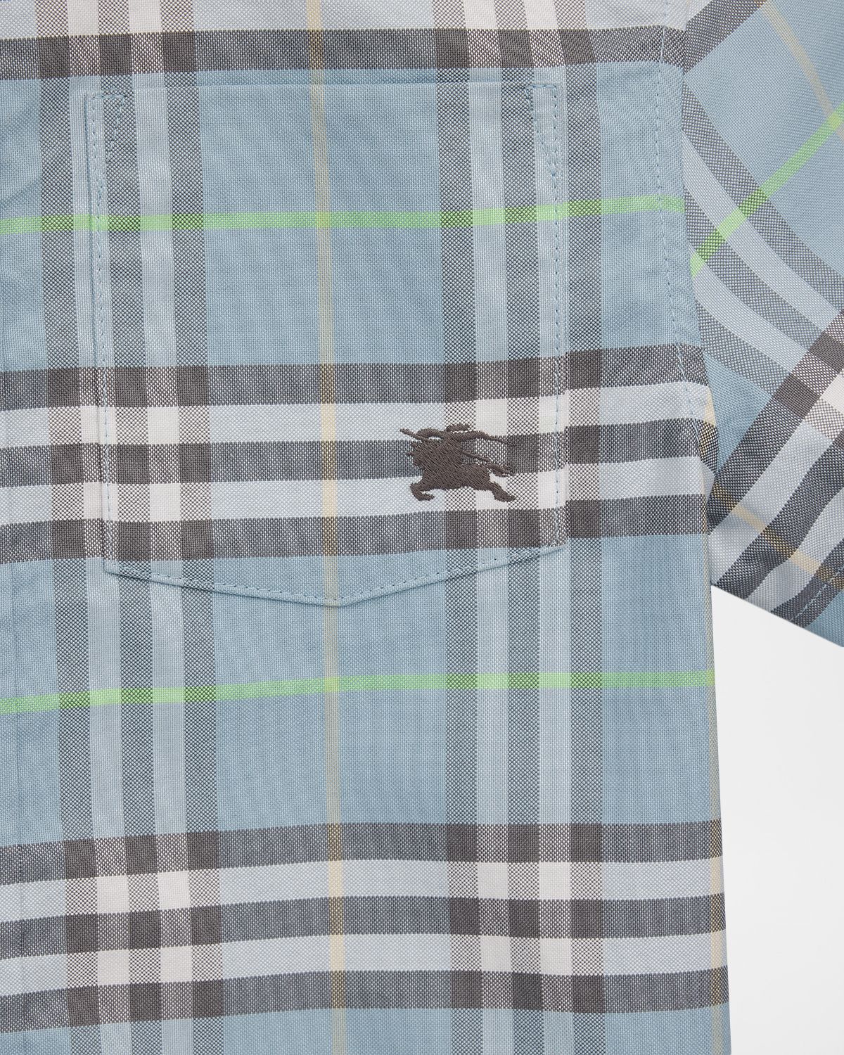 Burberry Boy 's Billy Check Cotton Oxford Shirt, Size -14